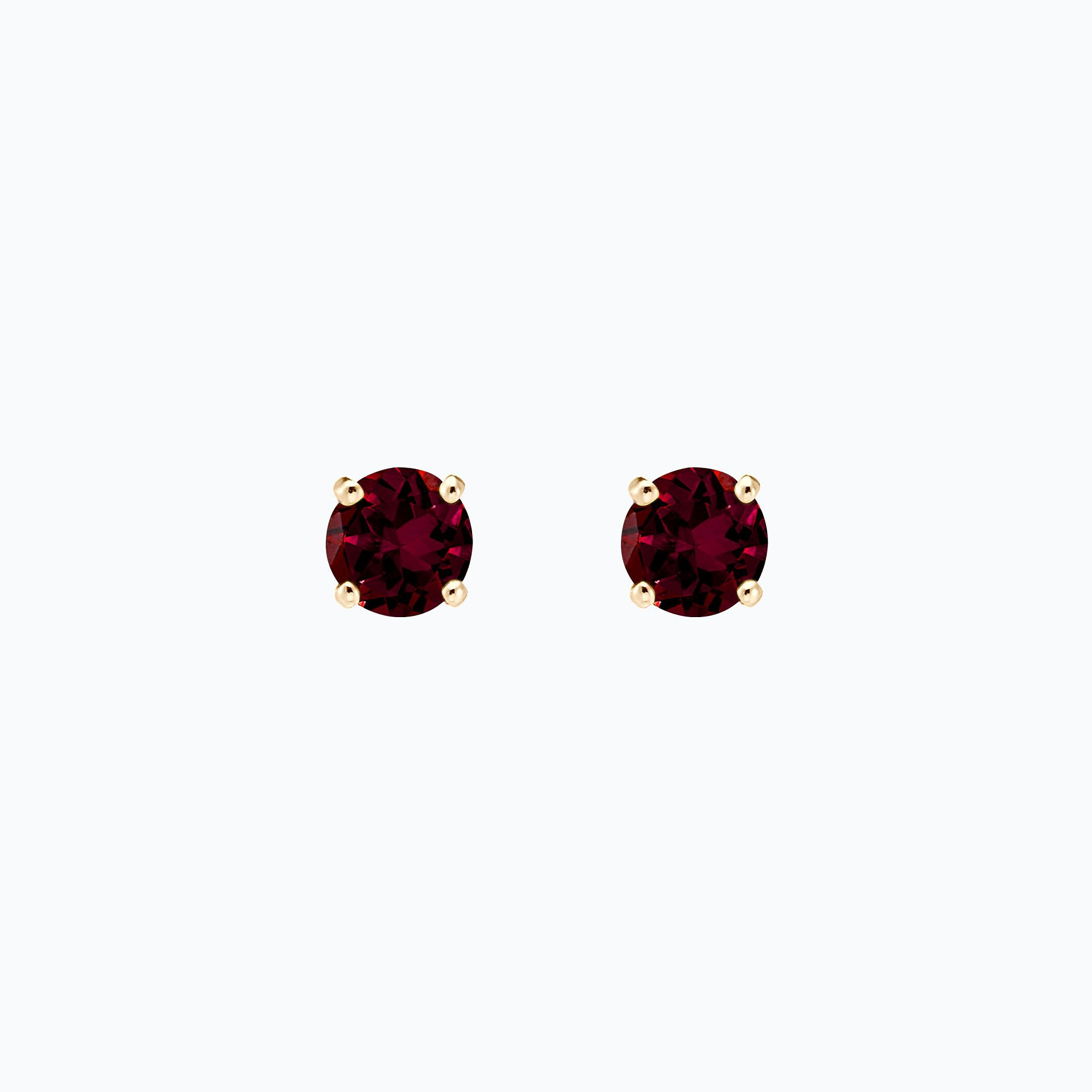 Boucles Alva Grenat Rhodolite 6 mm