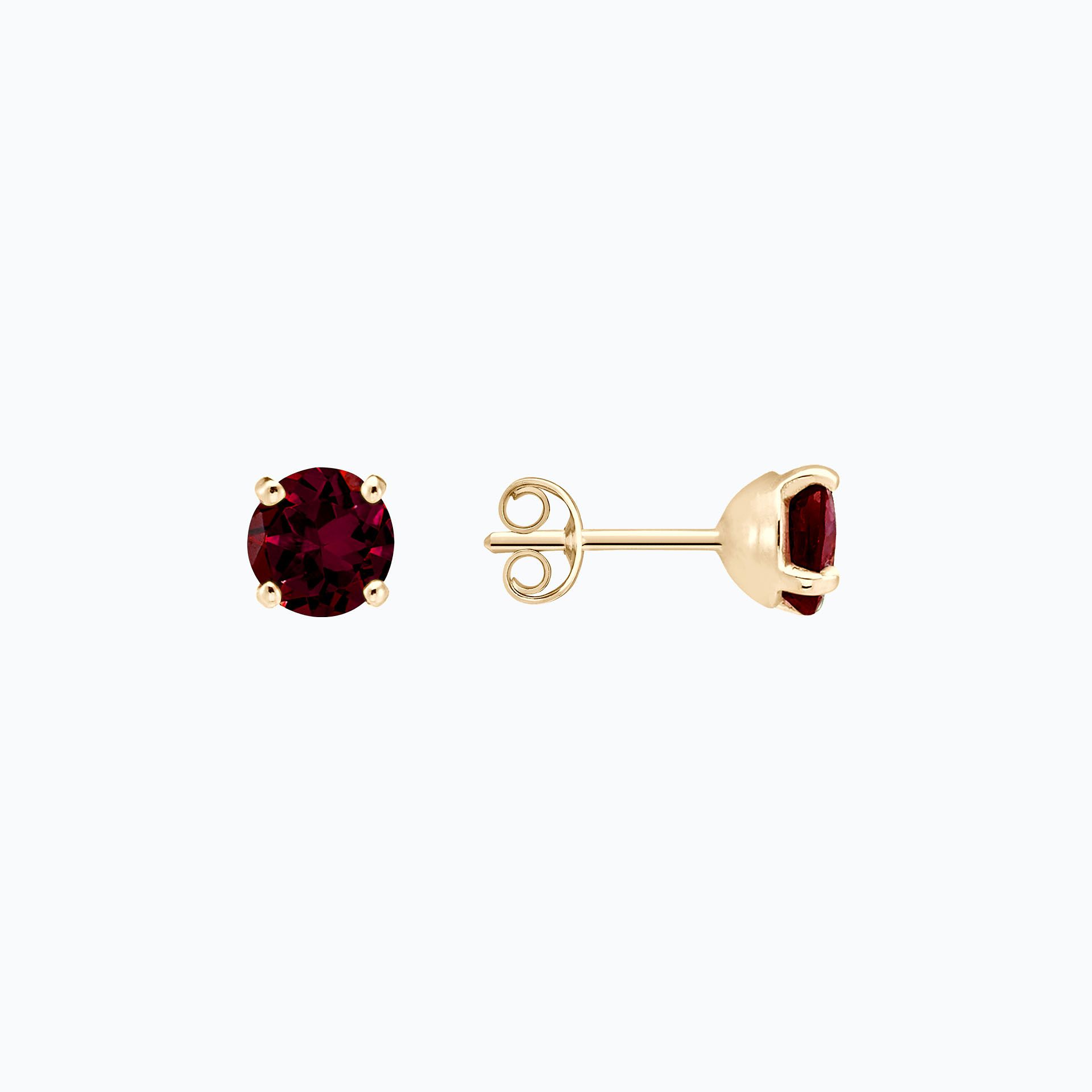 Boucles Alva Grenat Rhodolite 6 mm