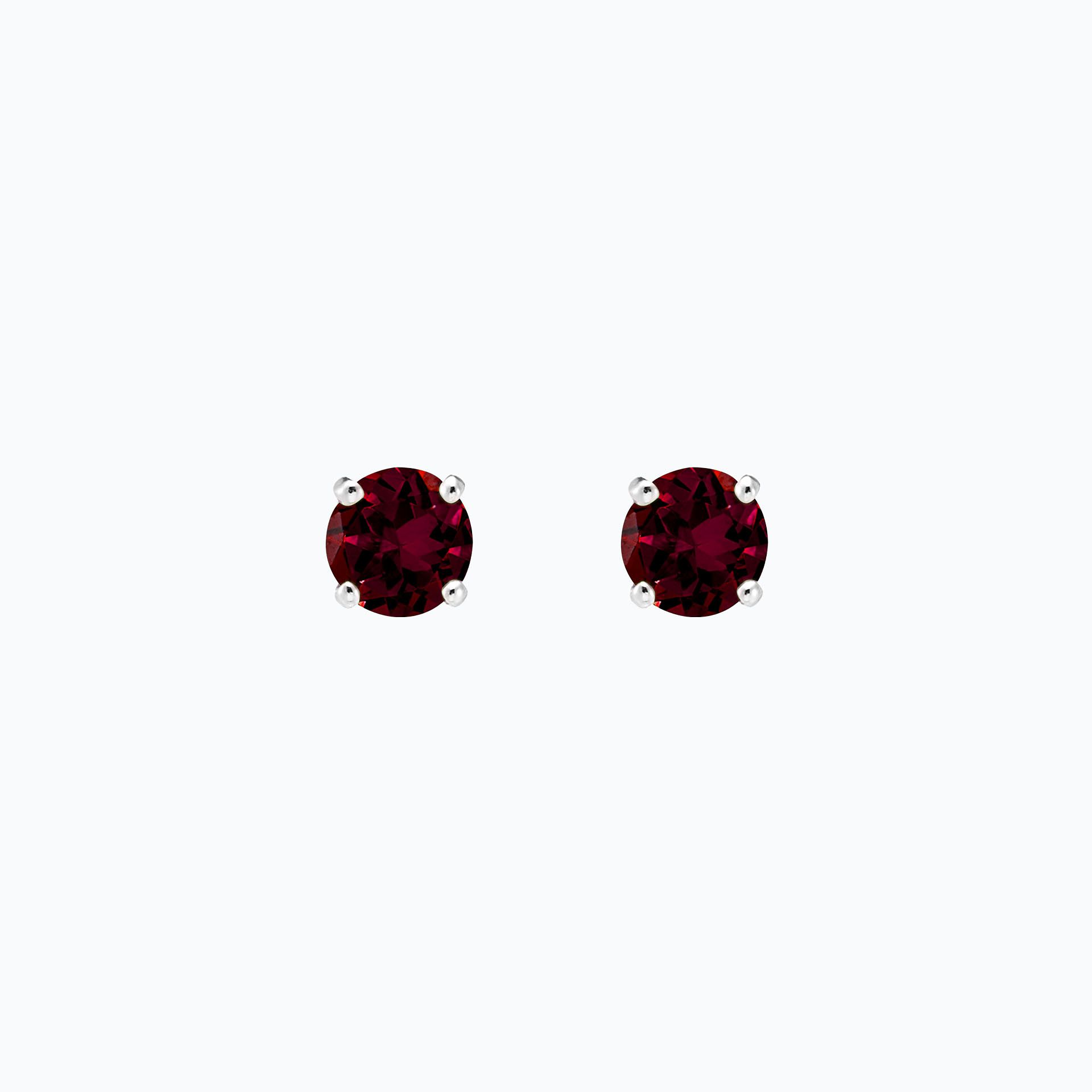 Boucles Alva Grenat Rhodolite 6 mm