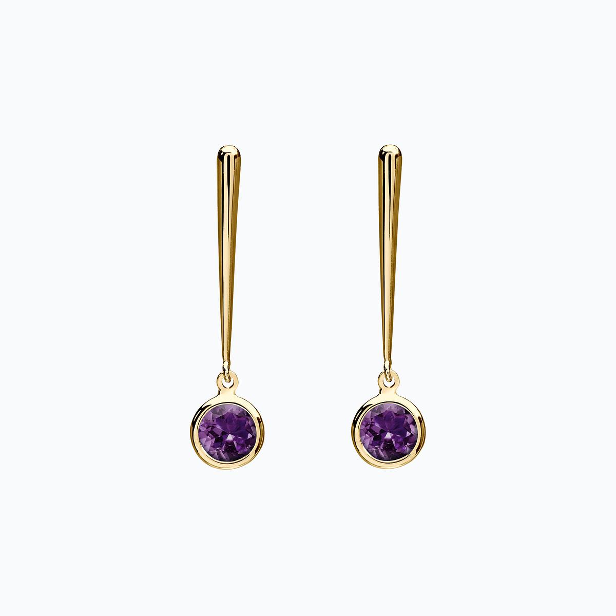 Pendants Nymphéa Améthyste