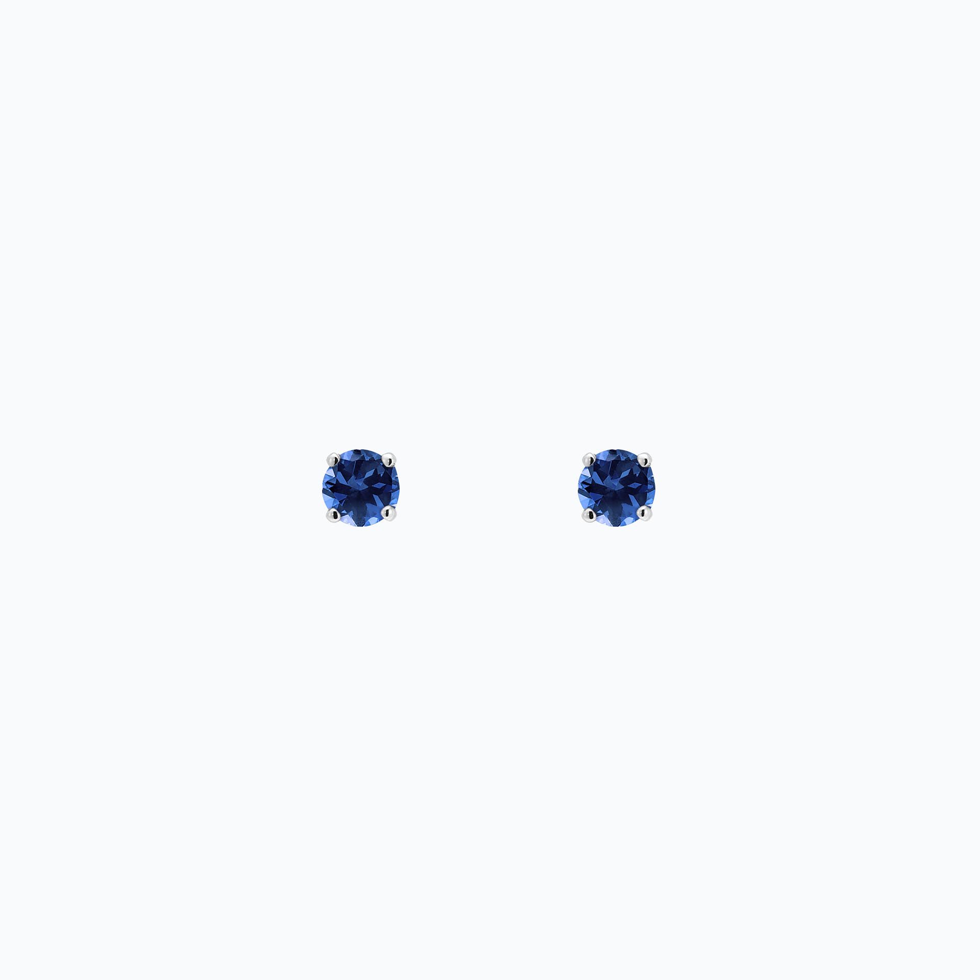 Boucles Alva Saphir Bleu Éclipse 3.5 mm