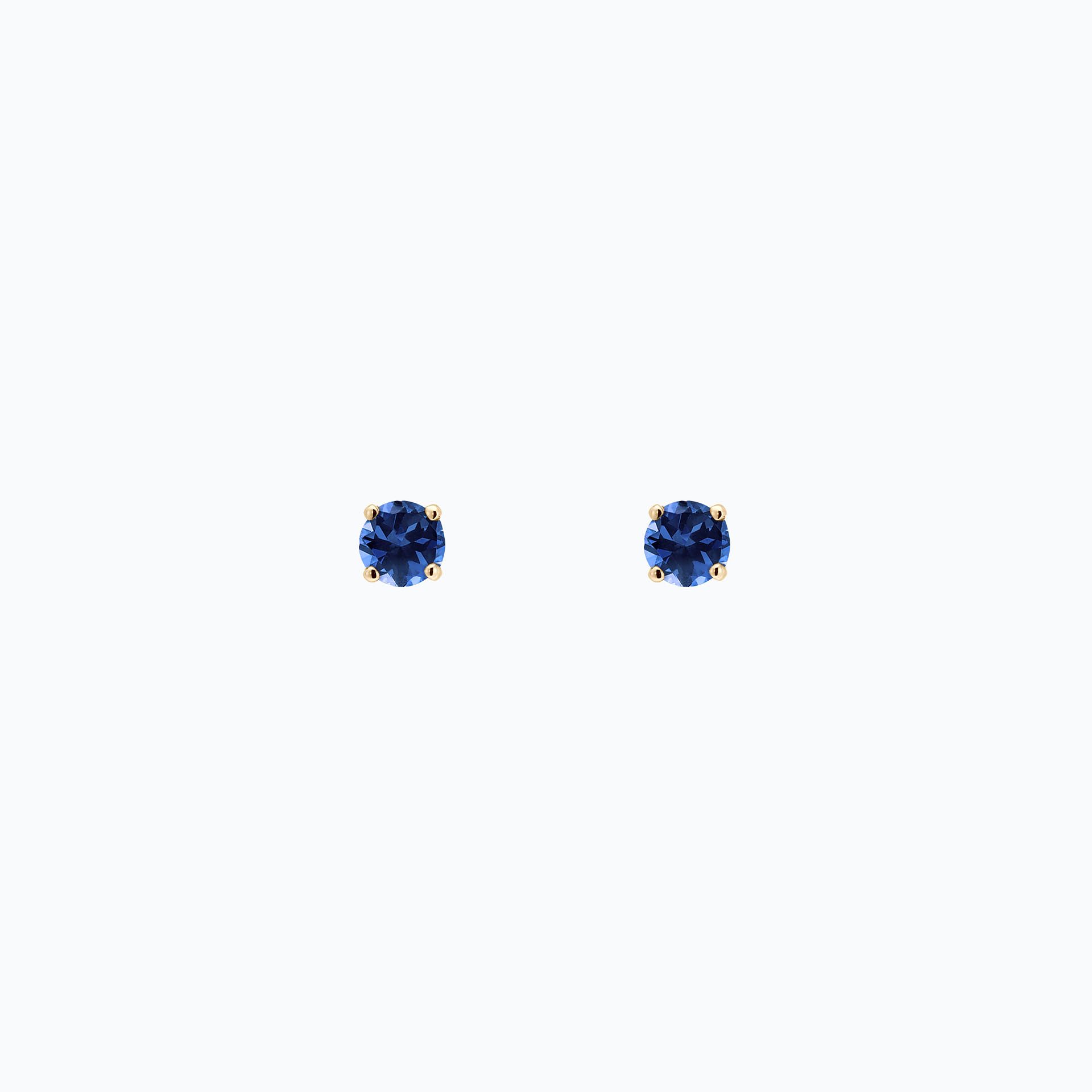 Boucles Alva Saphir Bleu Éclipse 3.5 mm