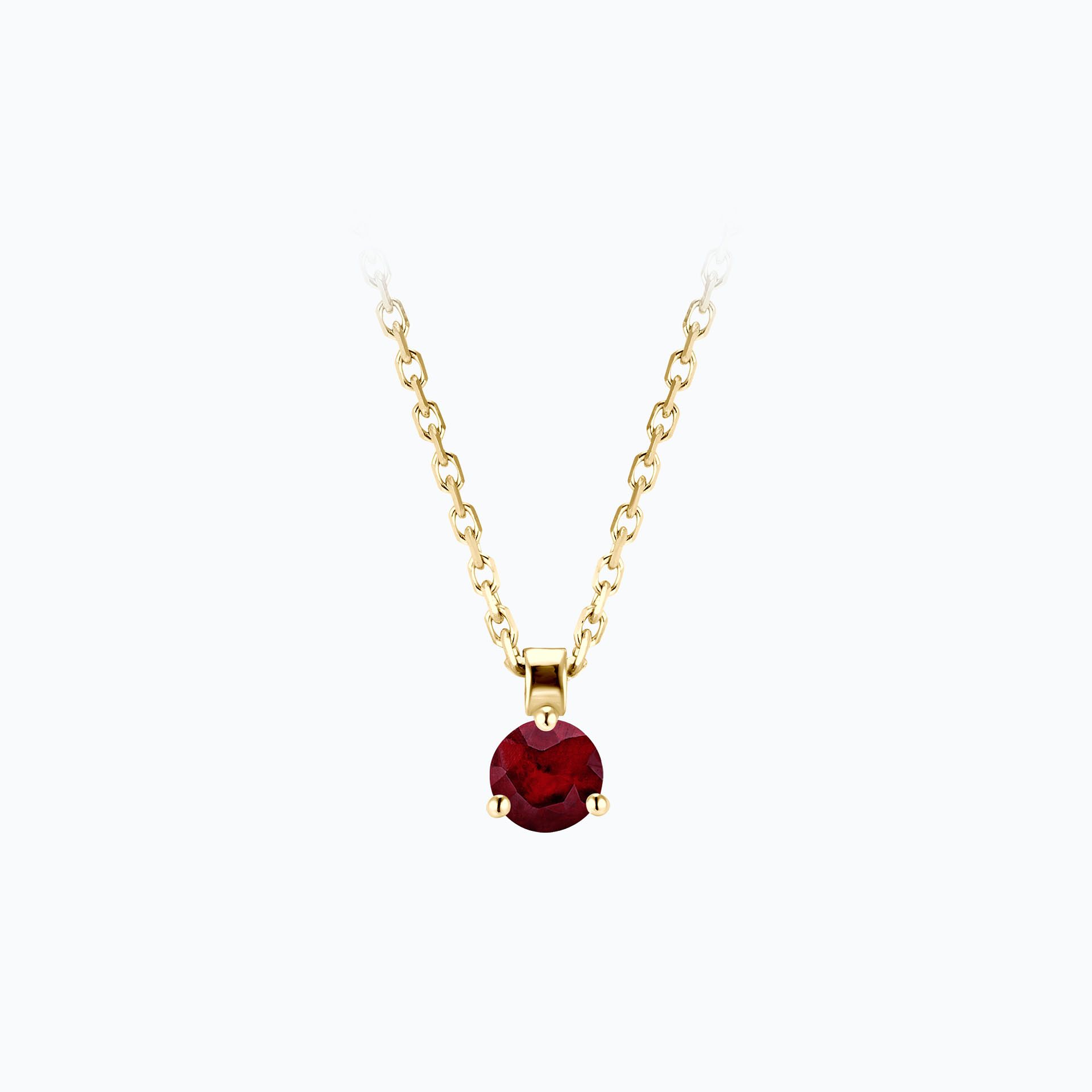 Collier Pyramid Rubis 3.5 mm