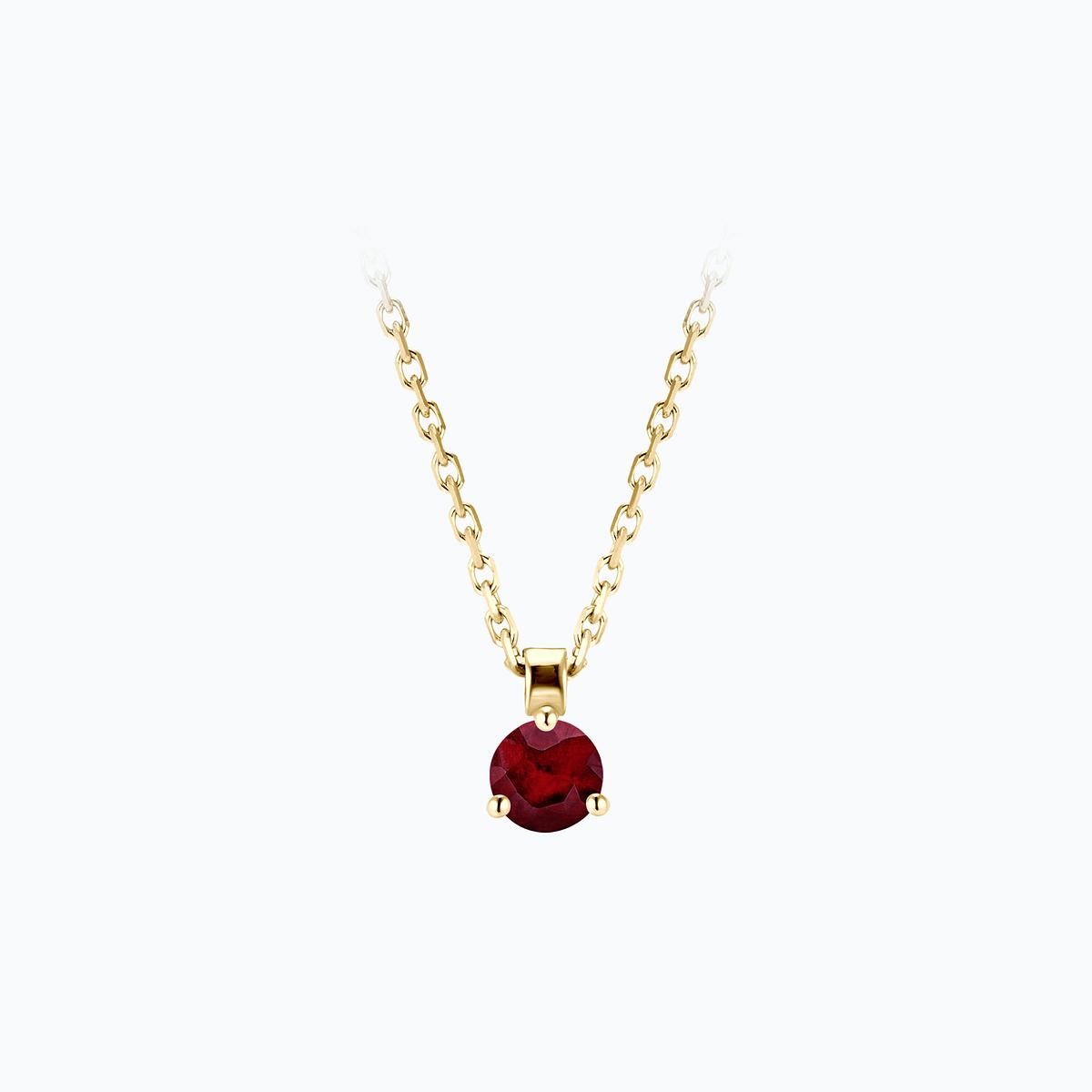 Collier Pyramid Rubis 3.5 mm