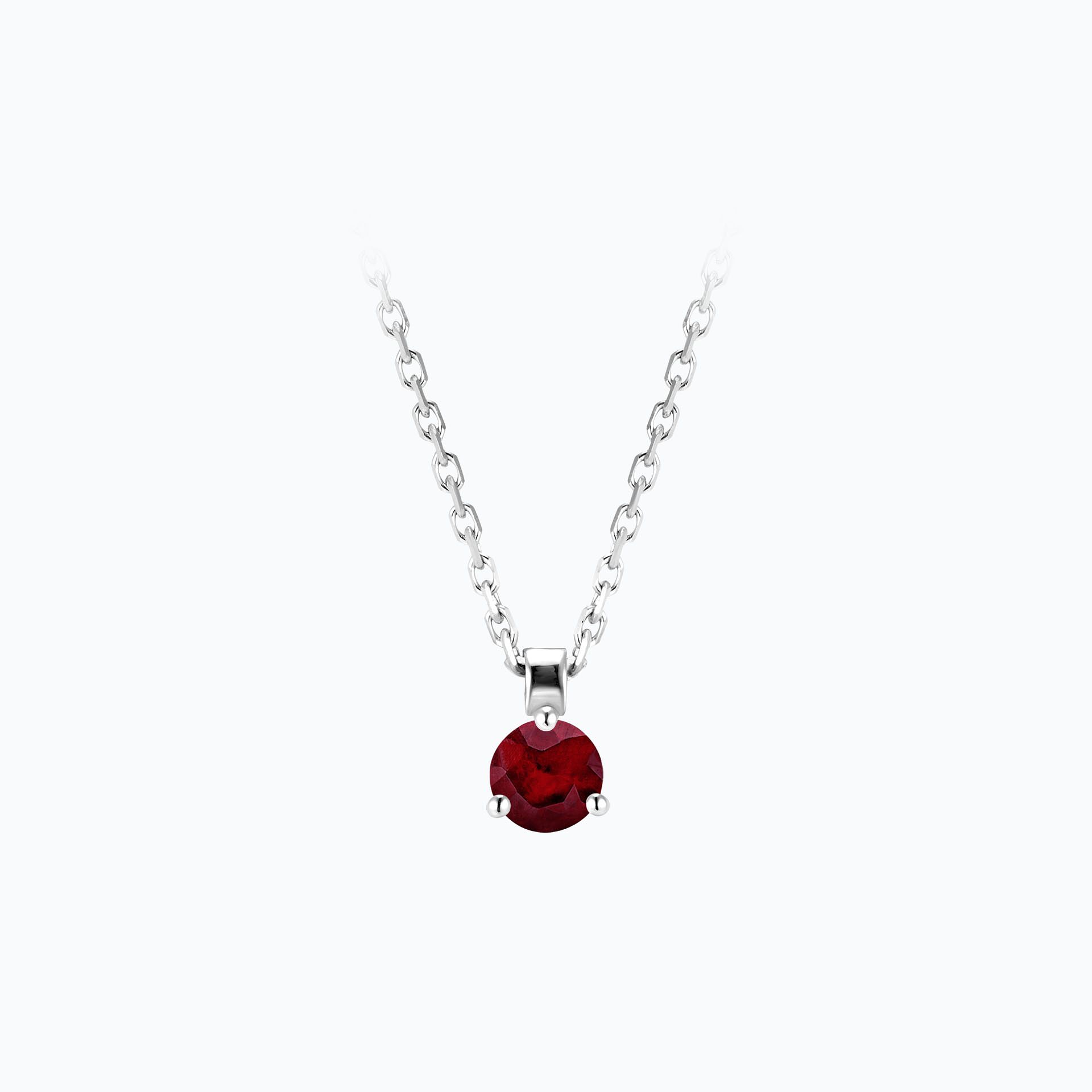 Collier Pyramid Rubis 3.5 mm
