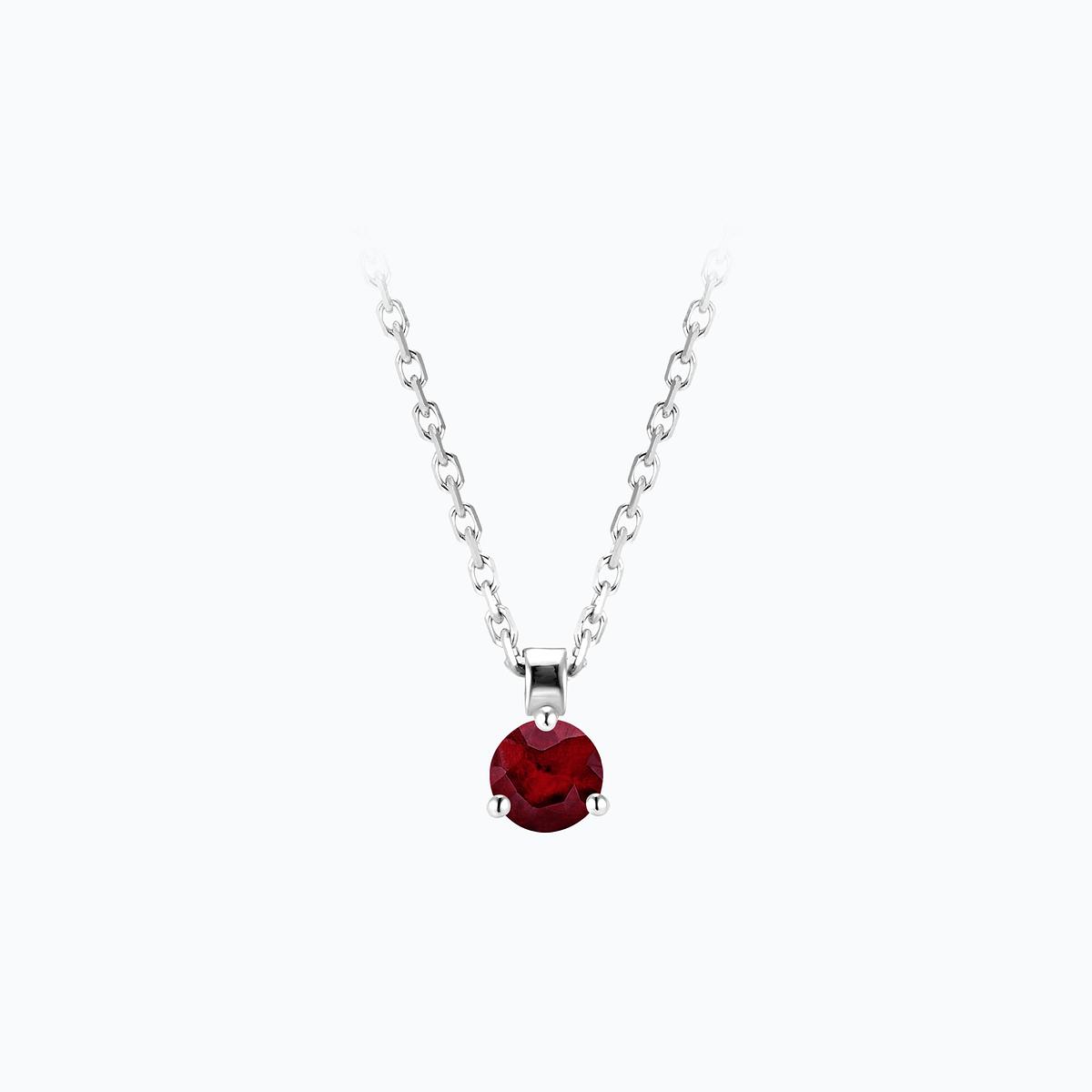 Collier Pyramid Rubis 3.5 mm