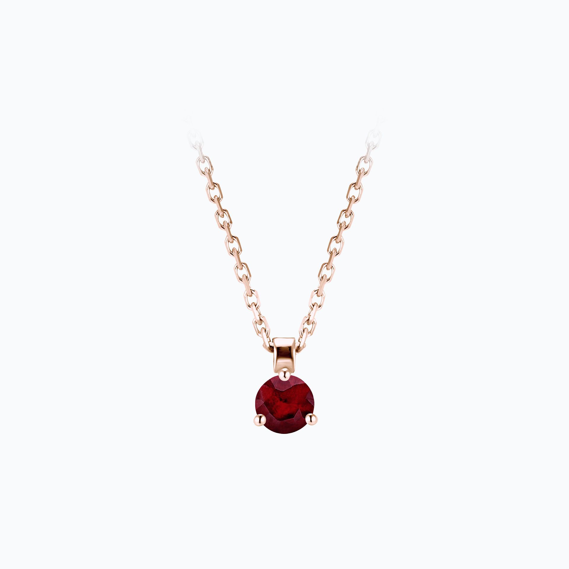 Collier Pyramid Rubis 3.5 mm