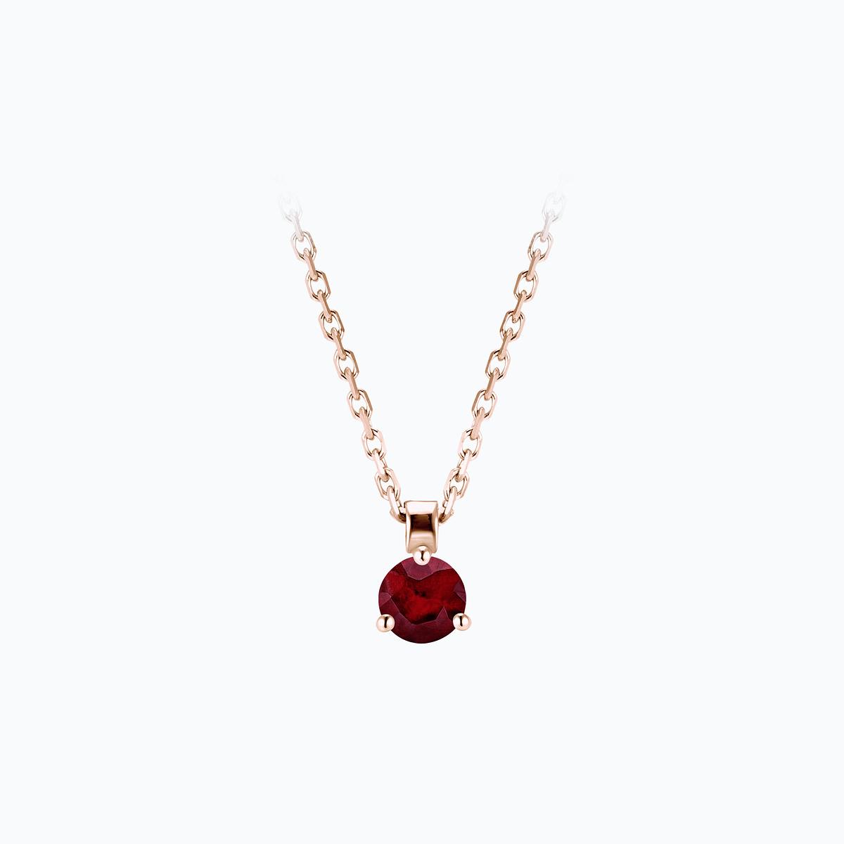 Collier Pyramid Rubis 3.5 mm