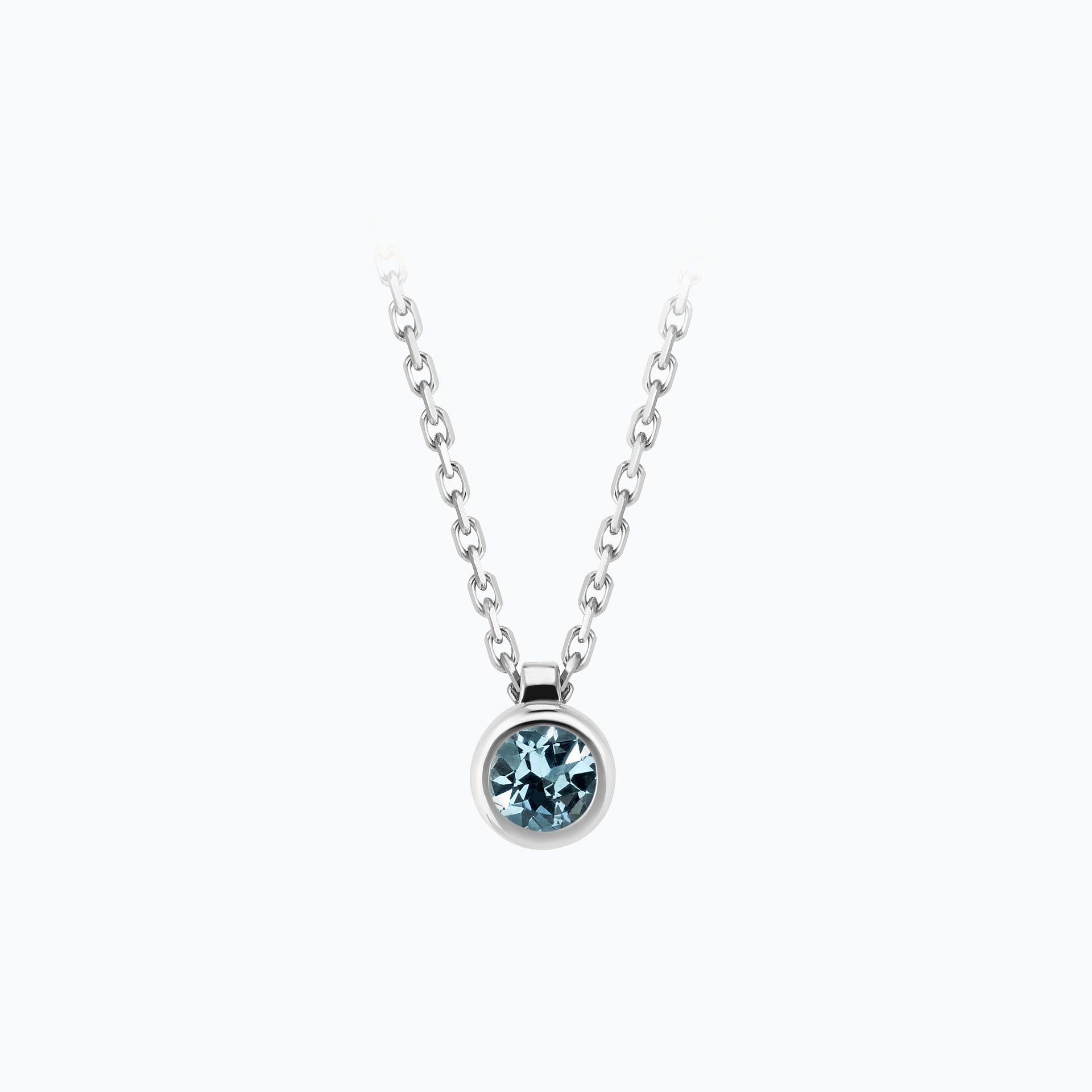 Collier Sparkling Aigue-Marine 3.5 mm