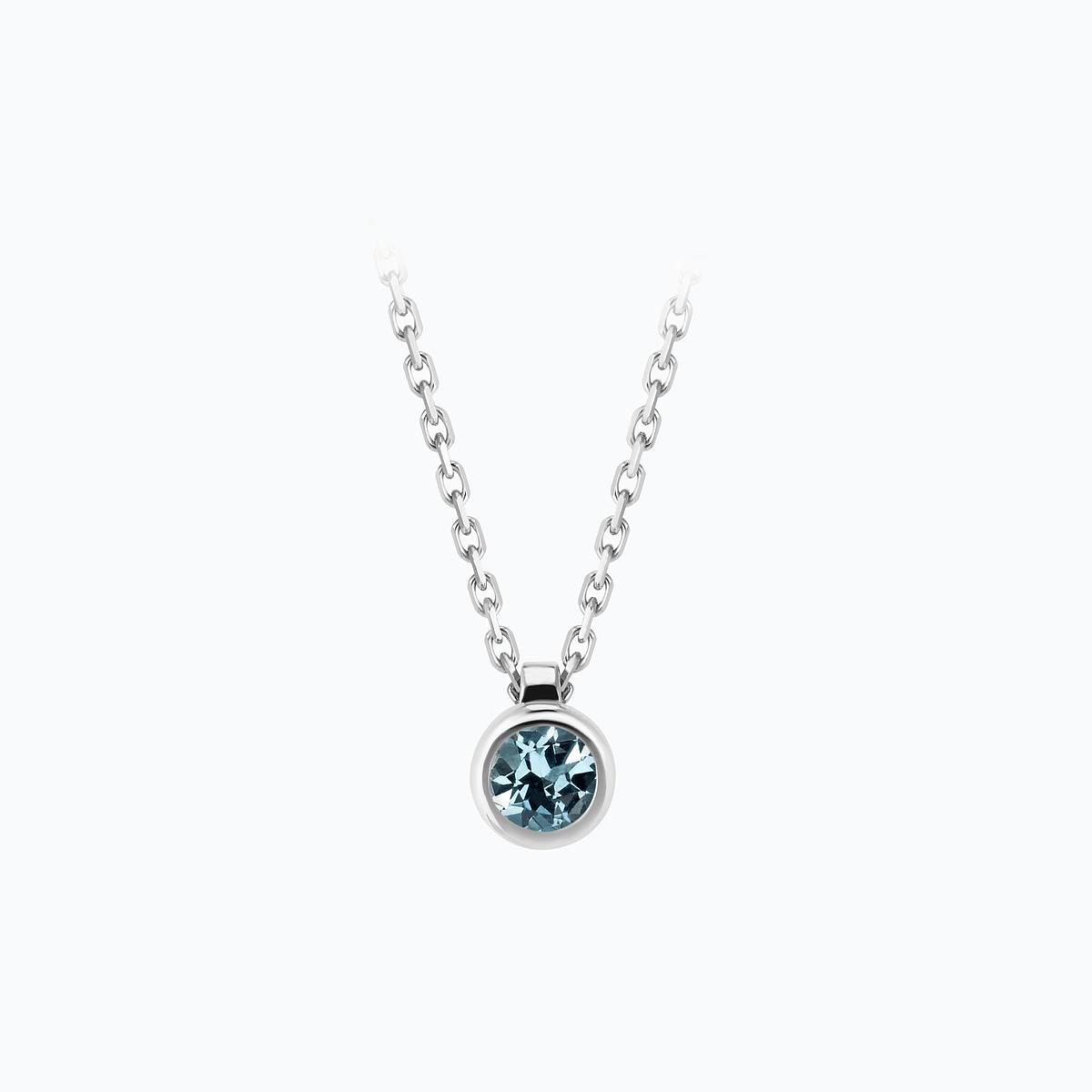 Collier Sparkling Aigue-Marine 3.5 mm