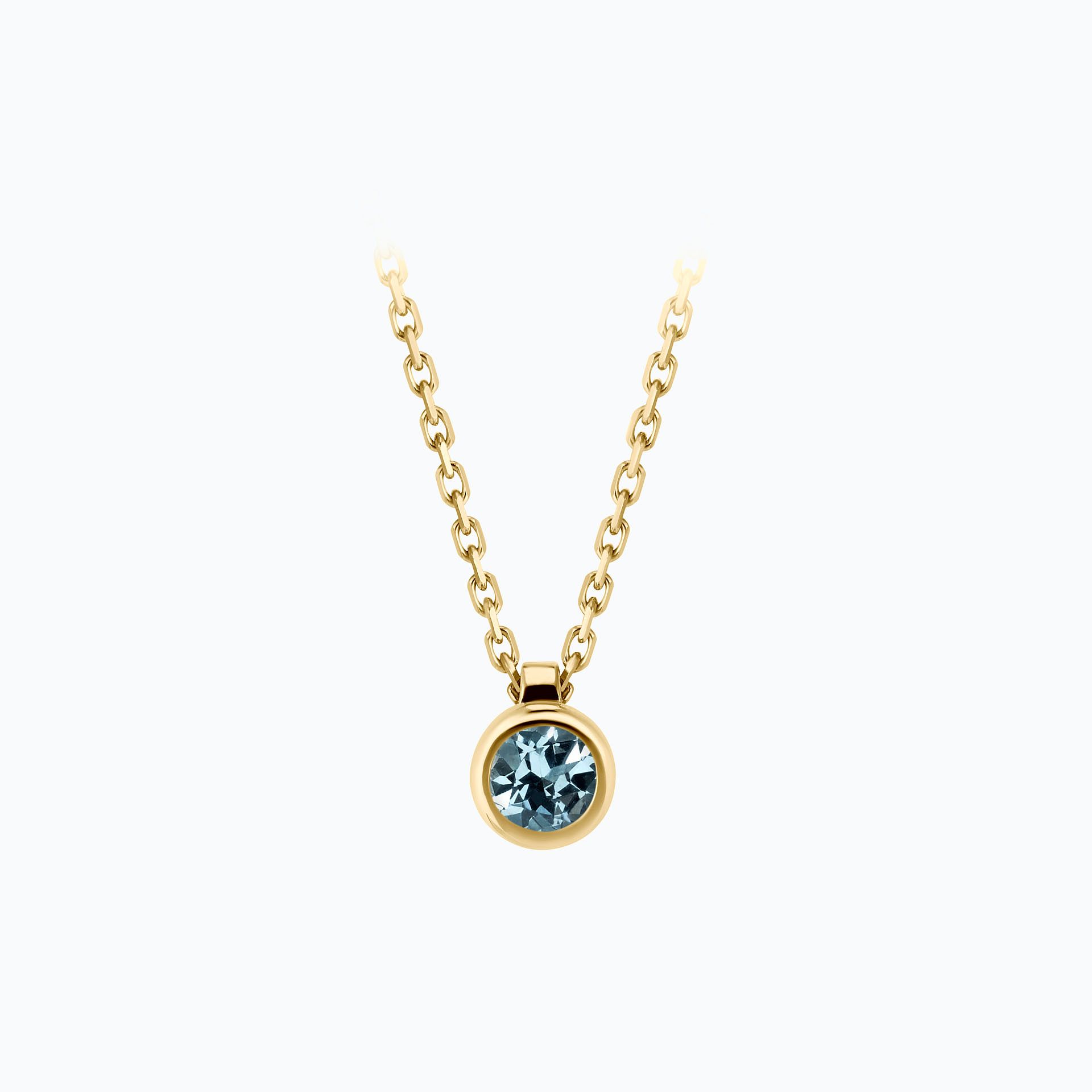 Collier Sparkling Aigue-Marine 3.5 mm