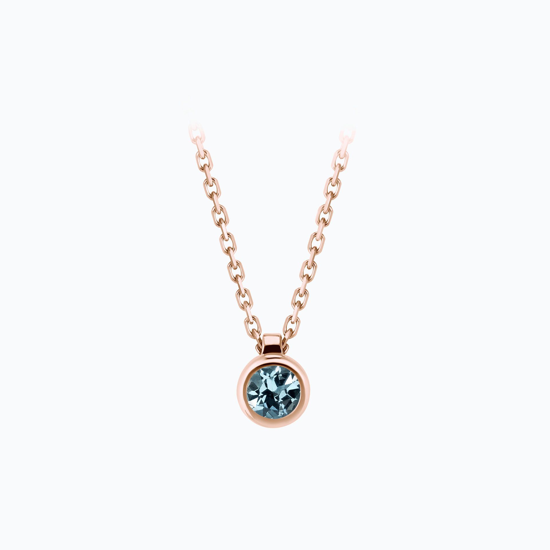 Collier Sparkling Aigue-Marine 3.5 mm