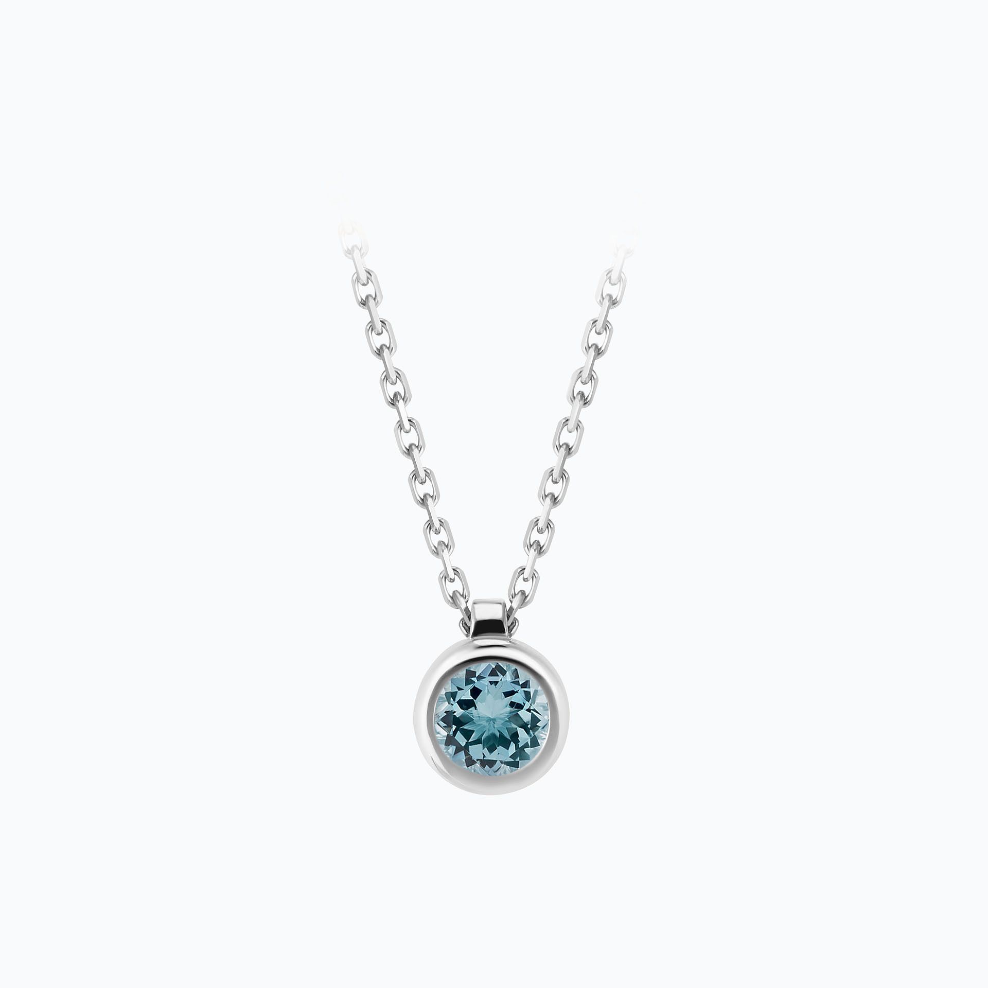 Collier Sparkling Aigue-Marine 4.5 mm