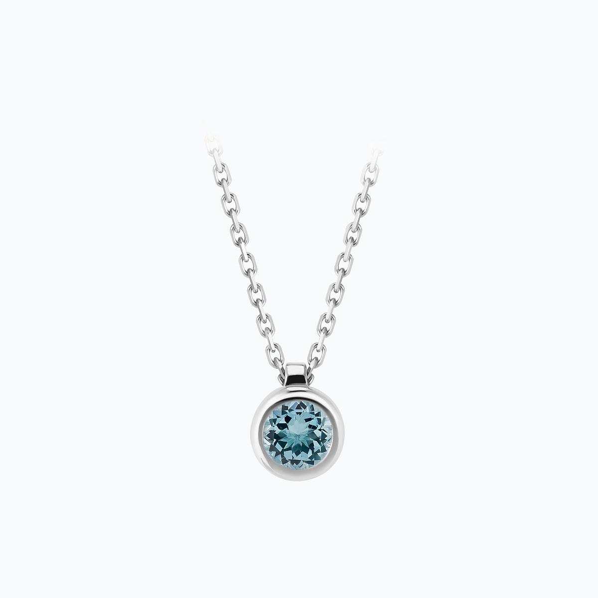 Collier Sparkling Aigue-Marine 4.5 mm