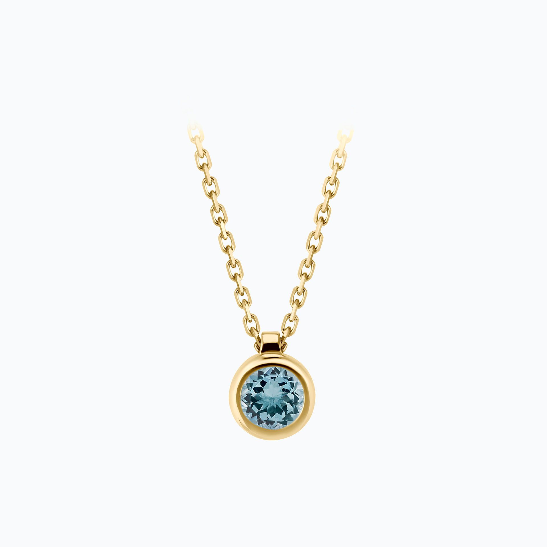 Collier Sparkling Aigue-Marine 4.5 mm