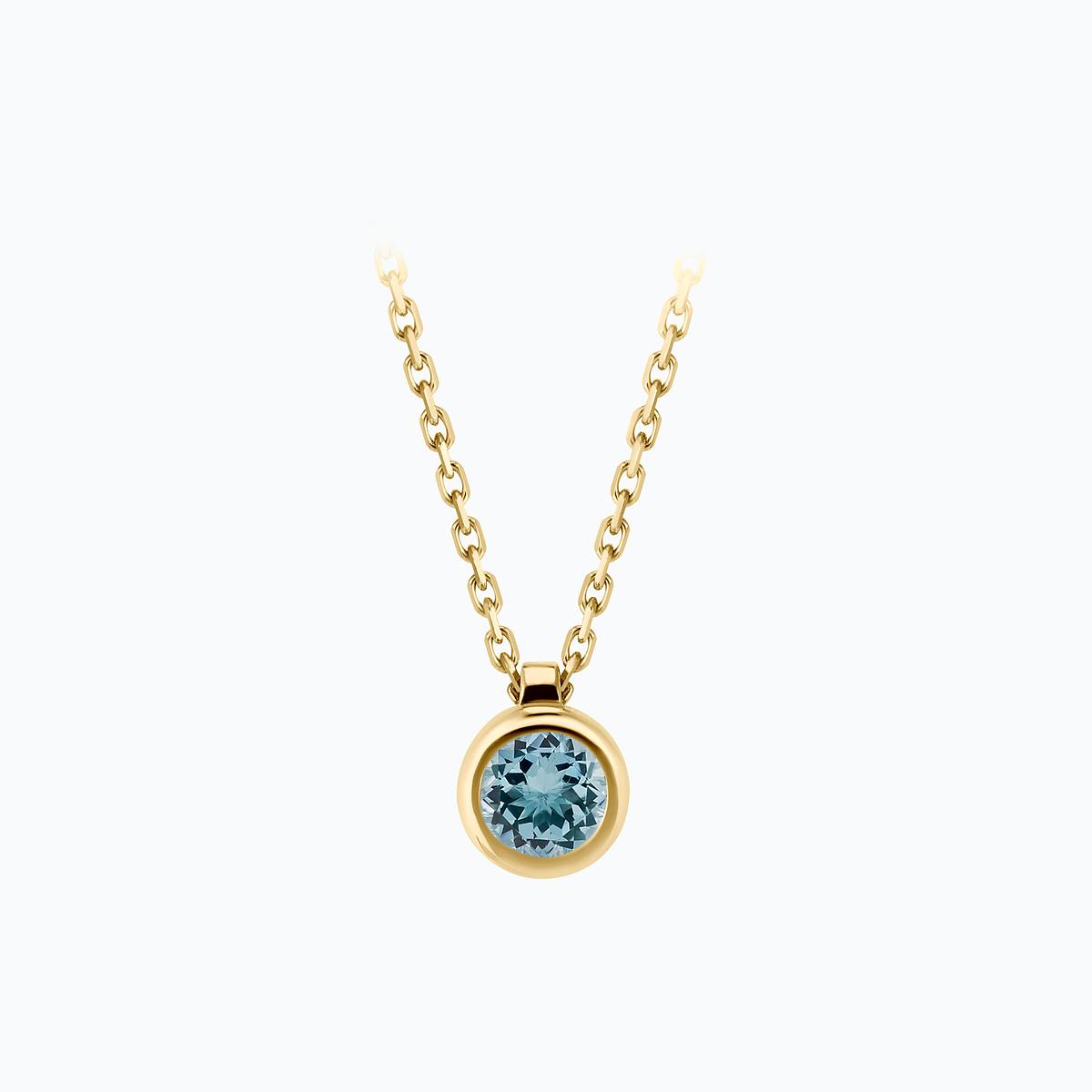 Collier Sparkling Aigue-Marine 4.5 mm
