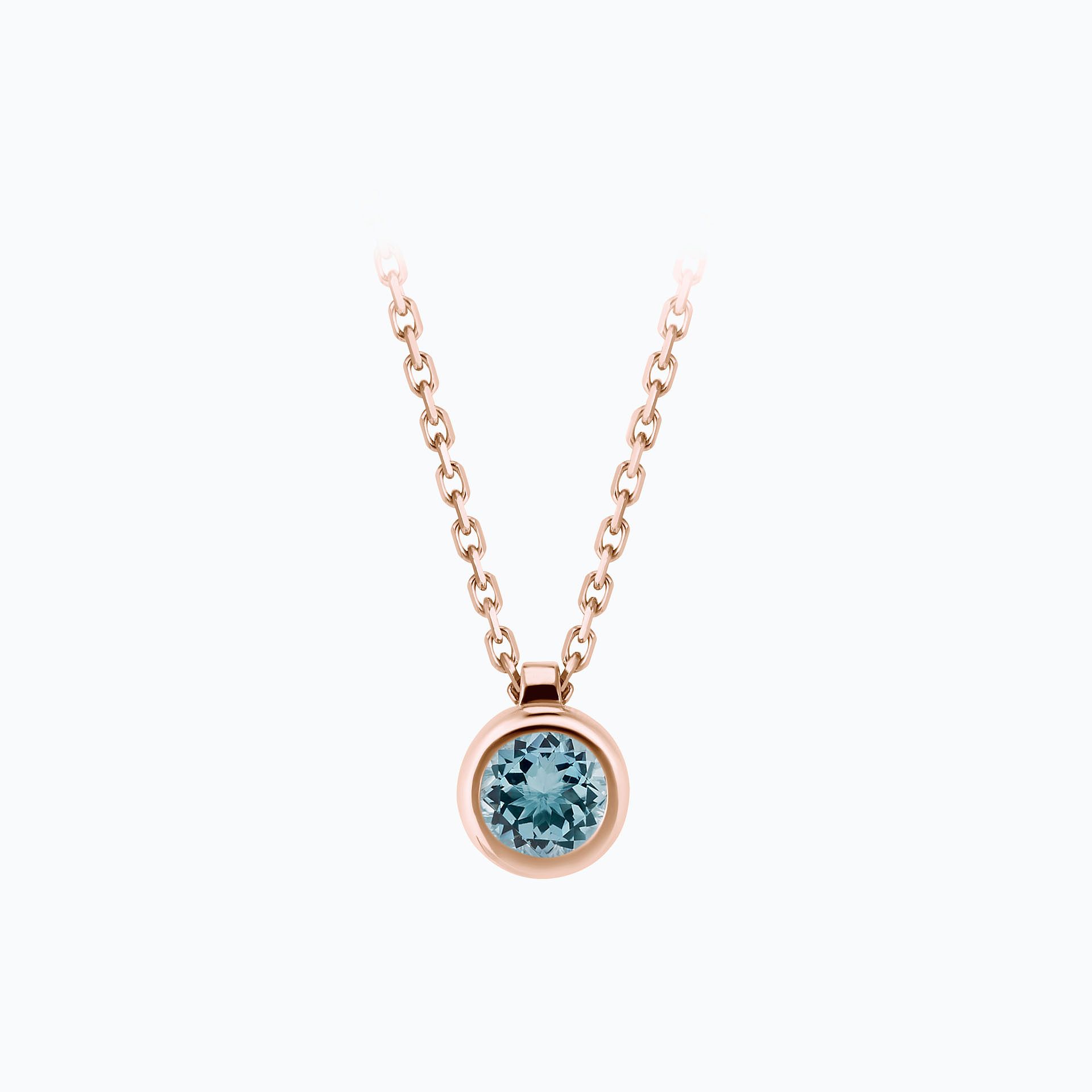 Collier Sparkling Aigue-Marine 4.5 mm