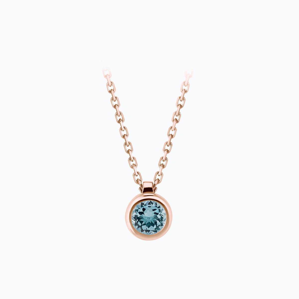 Collier Sparkling Aigue-Marine 4.5 mm