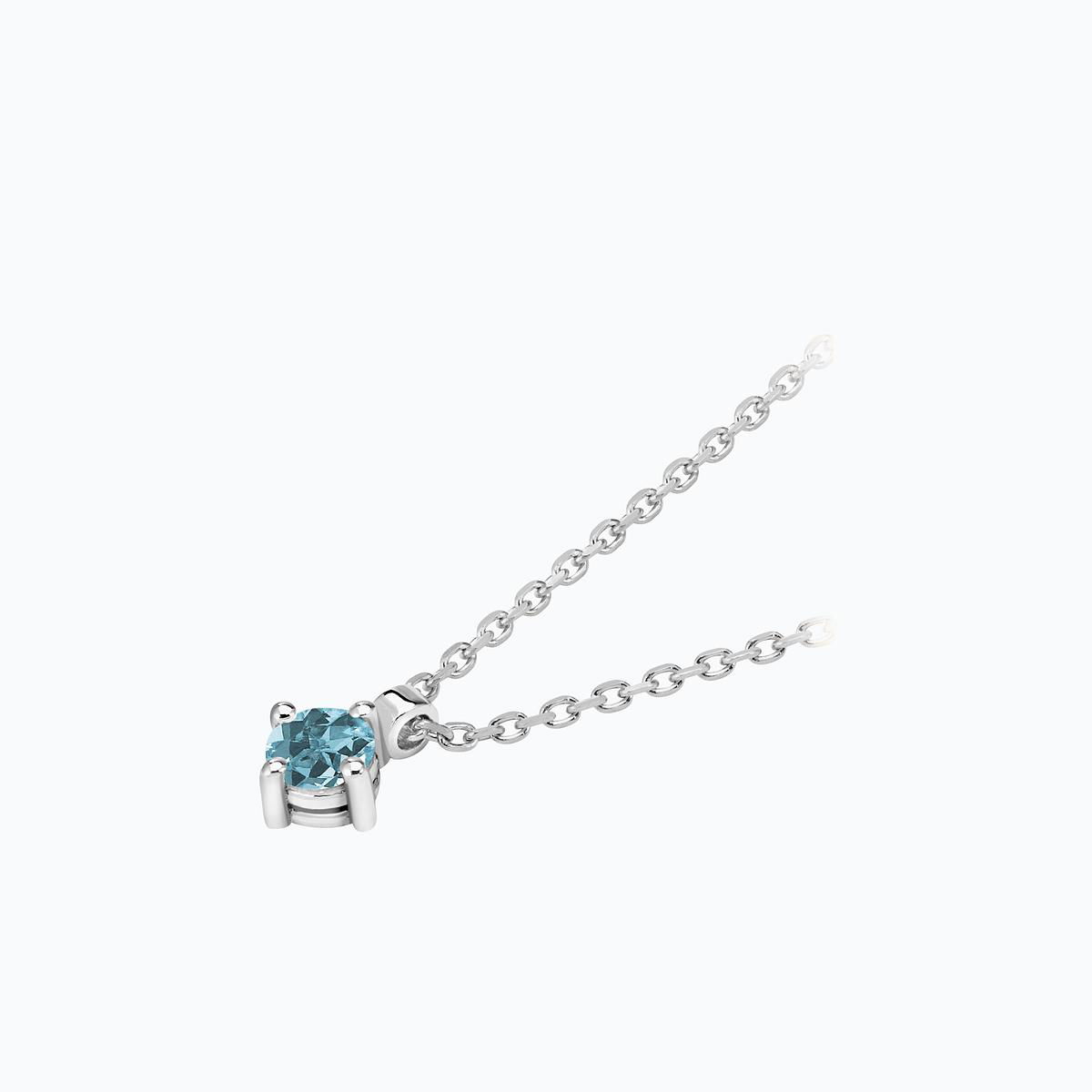 Collier Alva Aigue-marine 3.5 mm