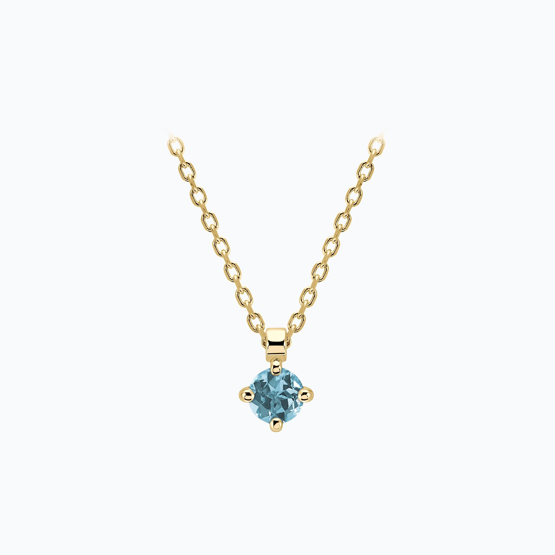 Collier Alva Aigue-marine 3.5 mm