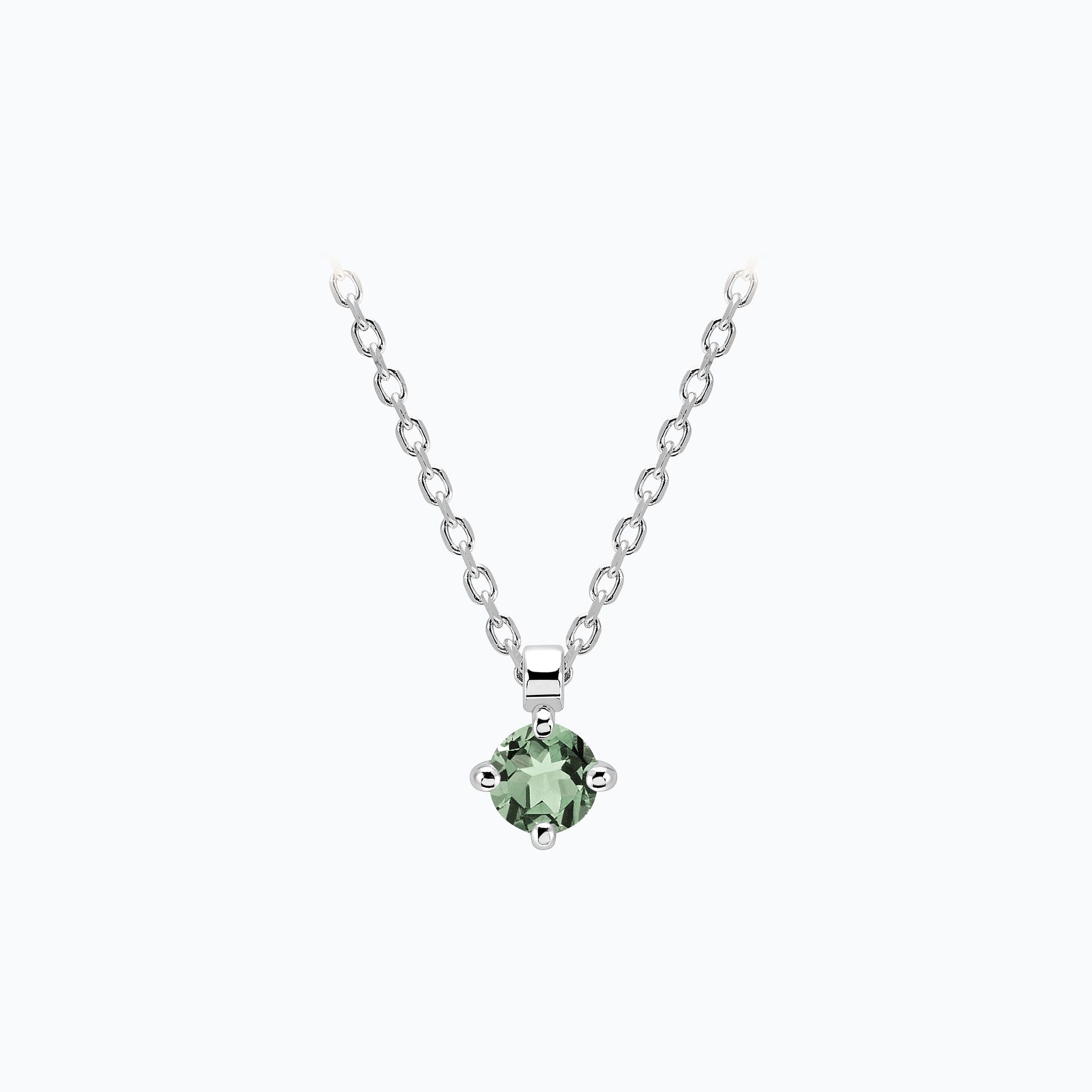 Collier Alva Saphir Vert 3.5 mm