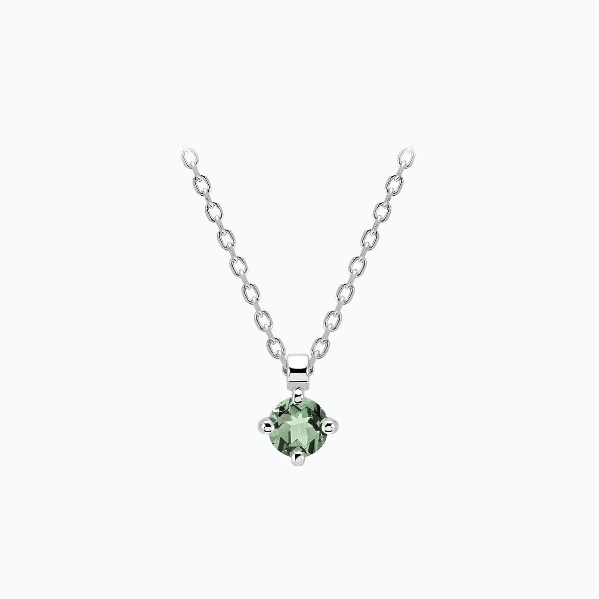 Collier Alva Saphir Vert 3.5 mm