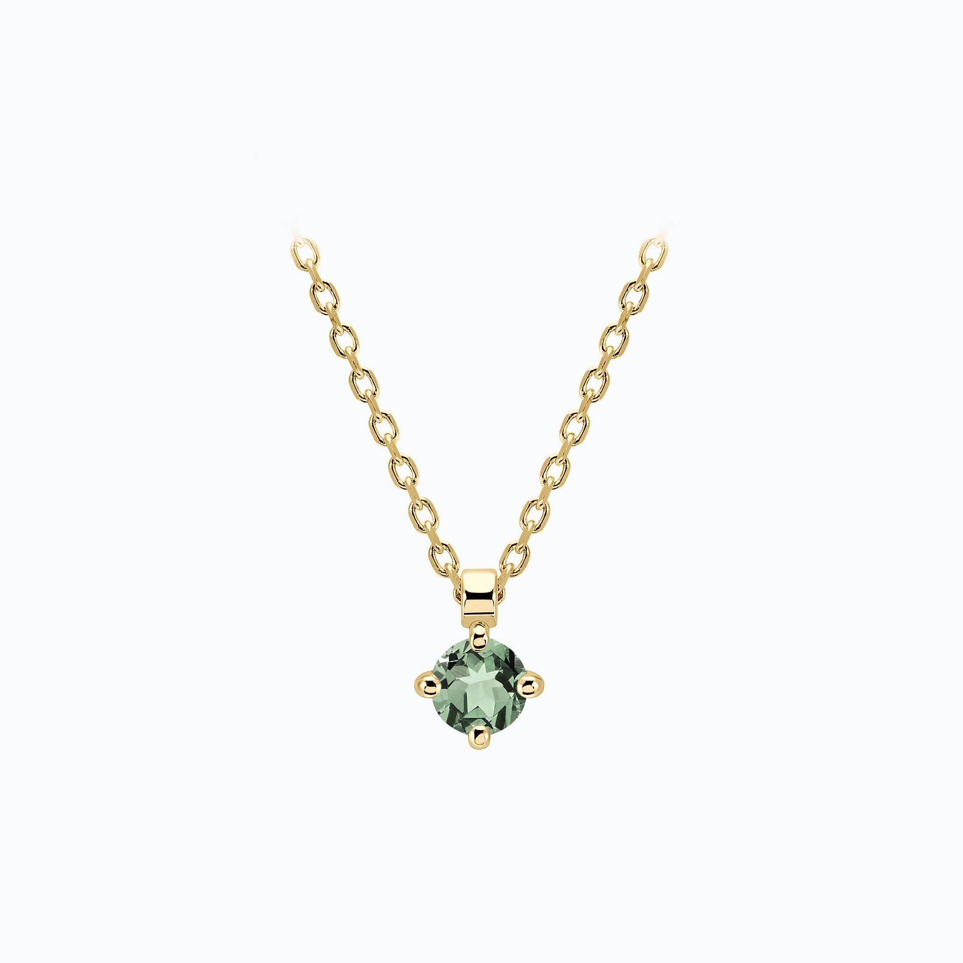 Collier Alva Saphir Vert 3.5 mm