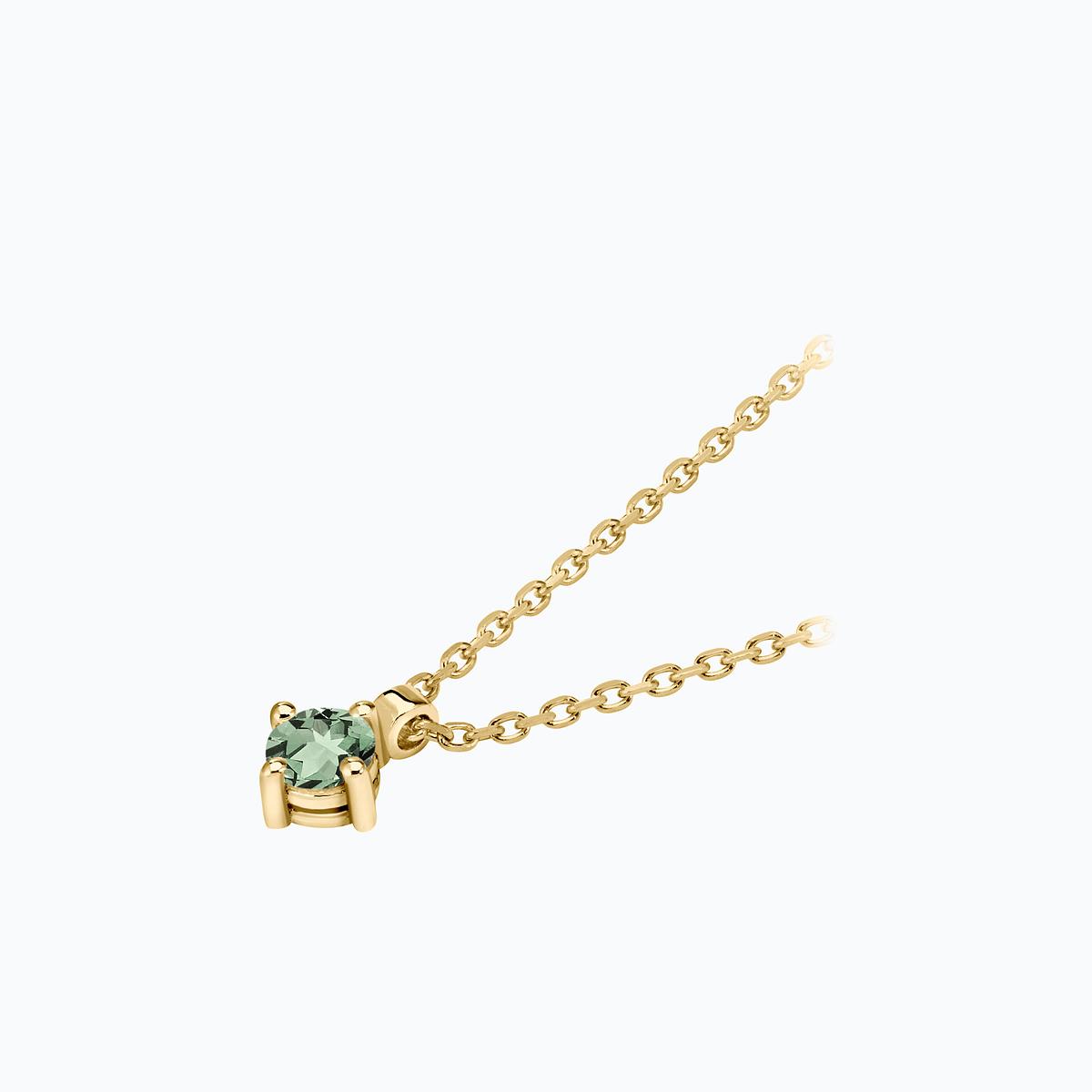 Collier Alva Saphir Vert 3.5 mm
