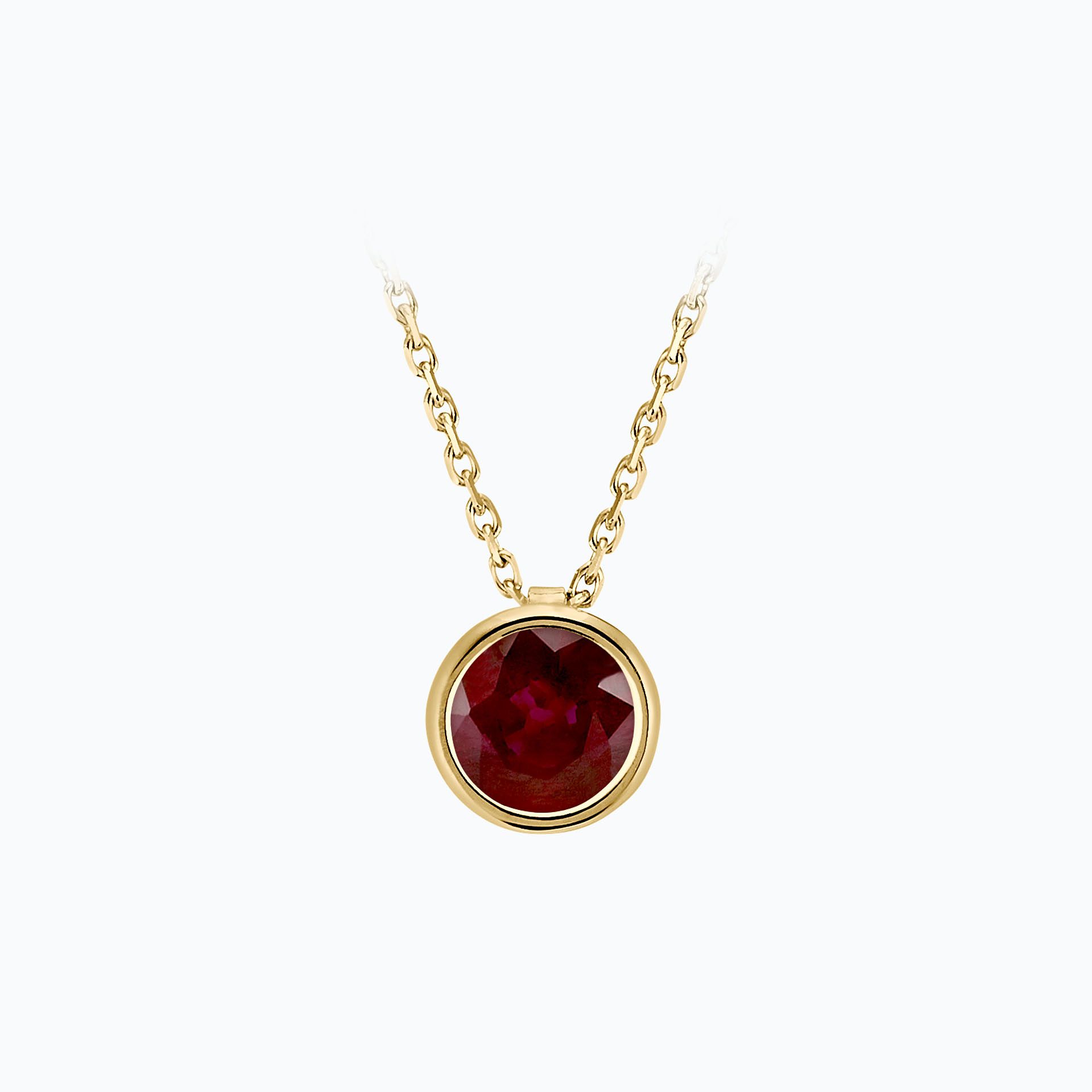 Collier Nymphéa Rubis