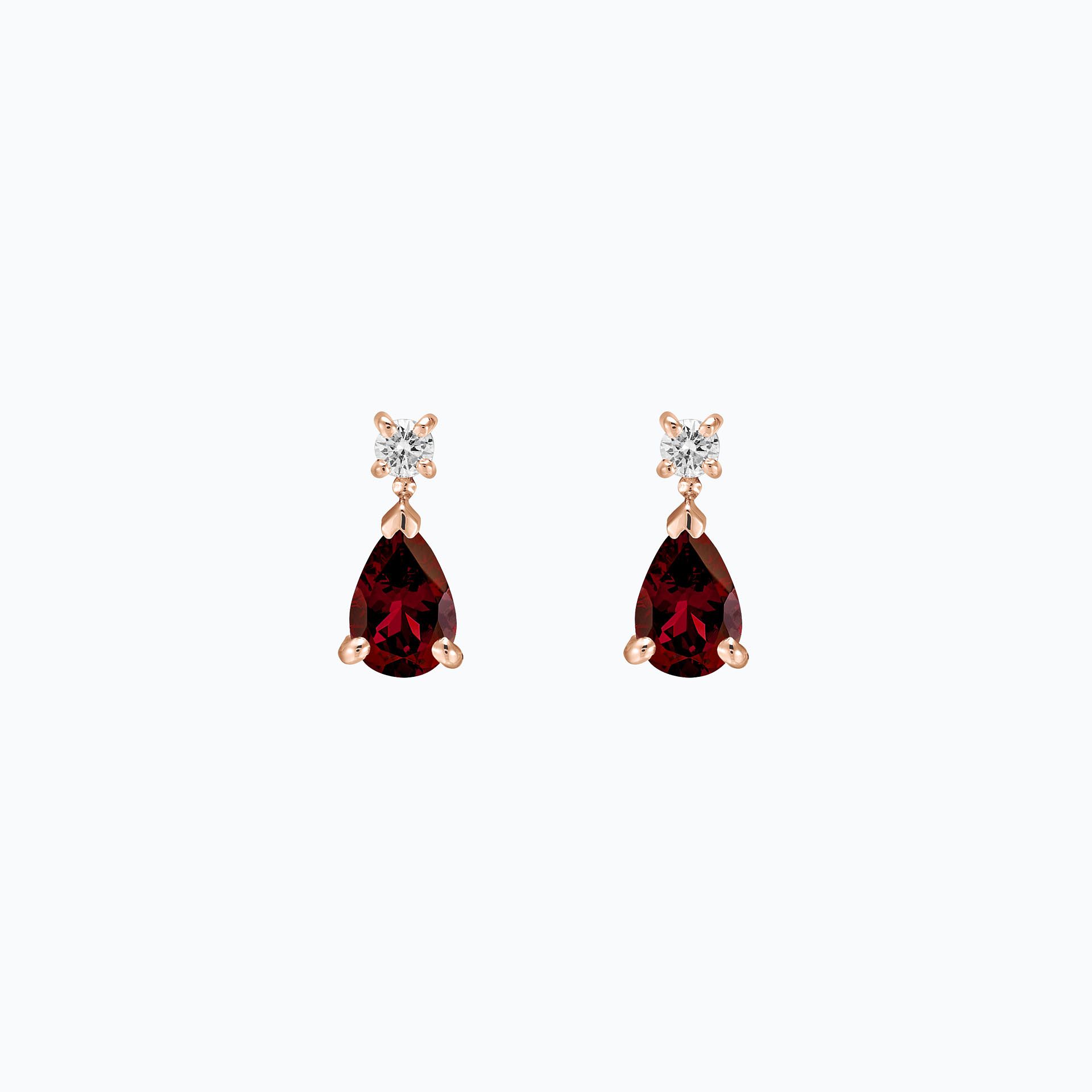 Boucles Tosca Grenat