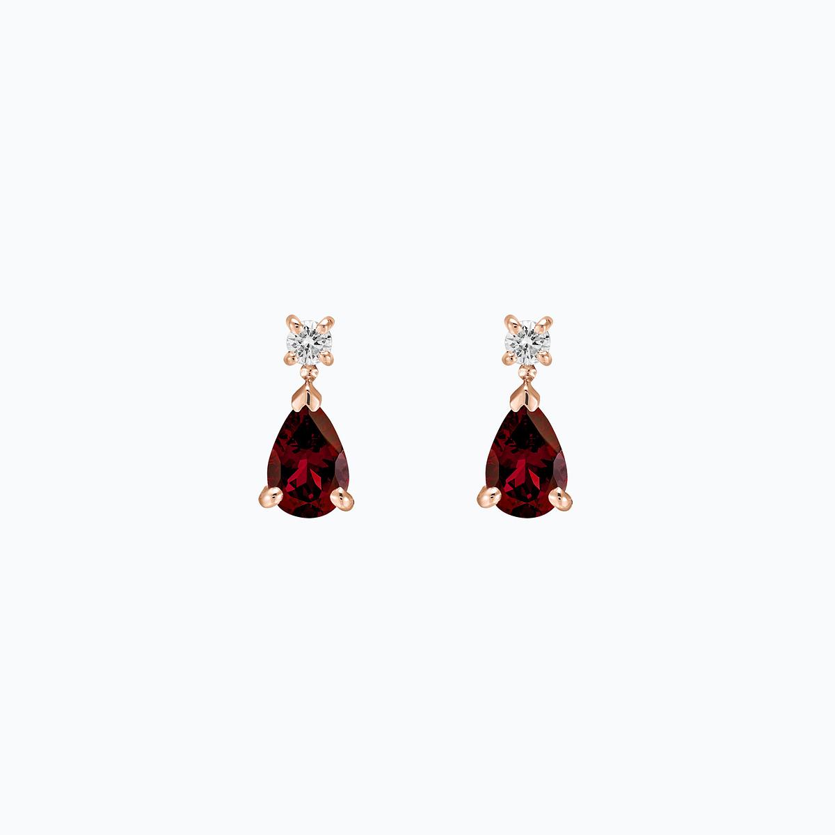 Boucles Tosca Grenat