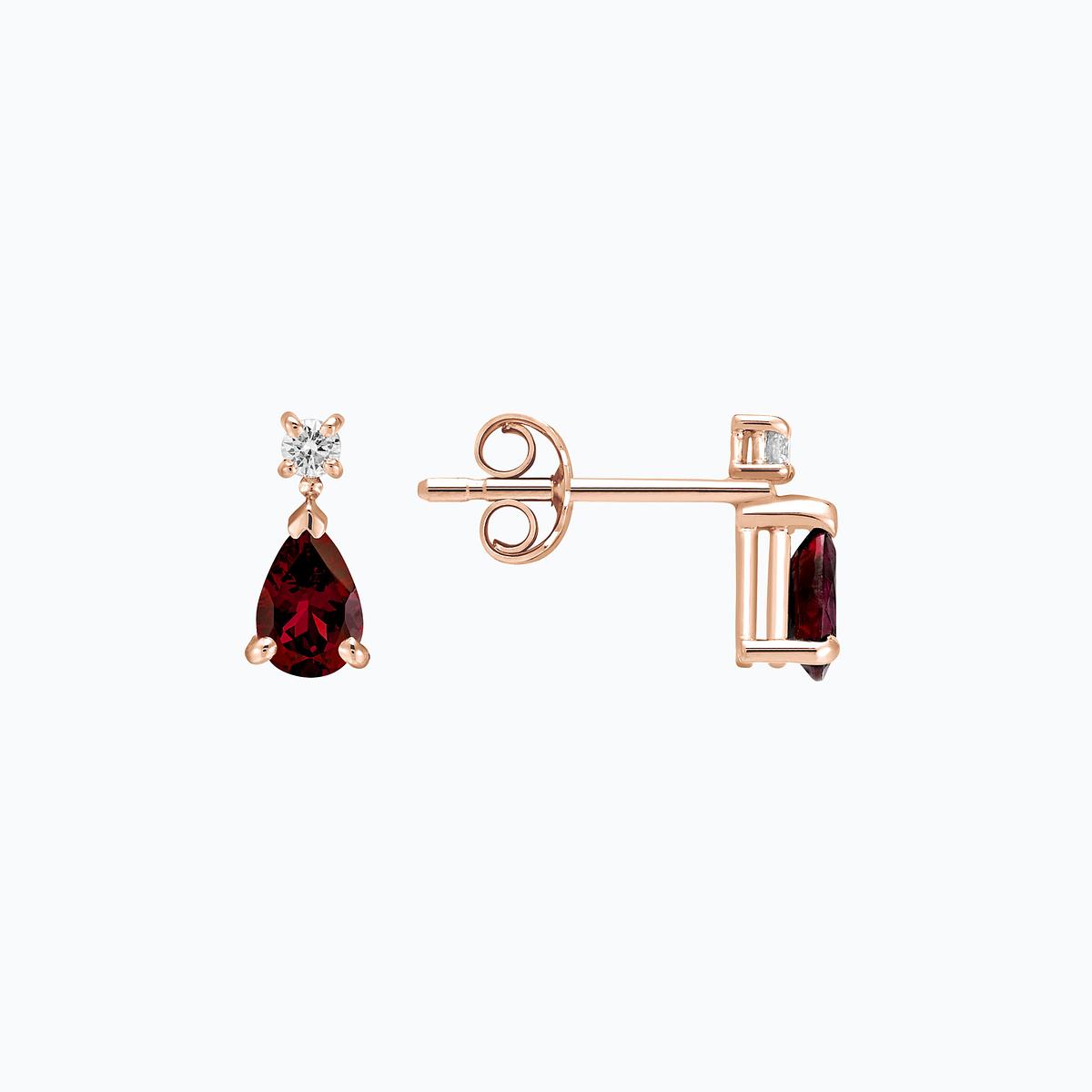 Boucles Tosca Grenat