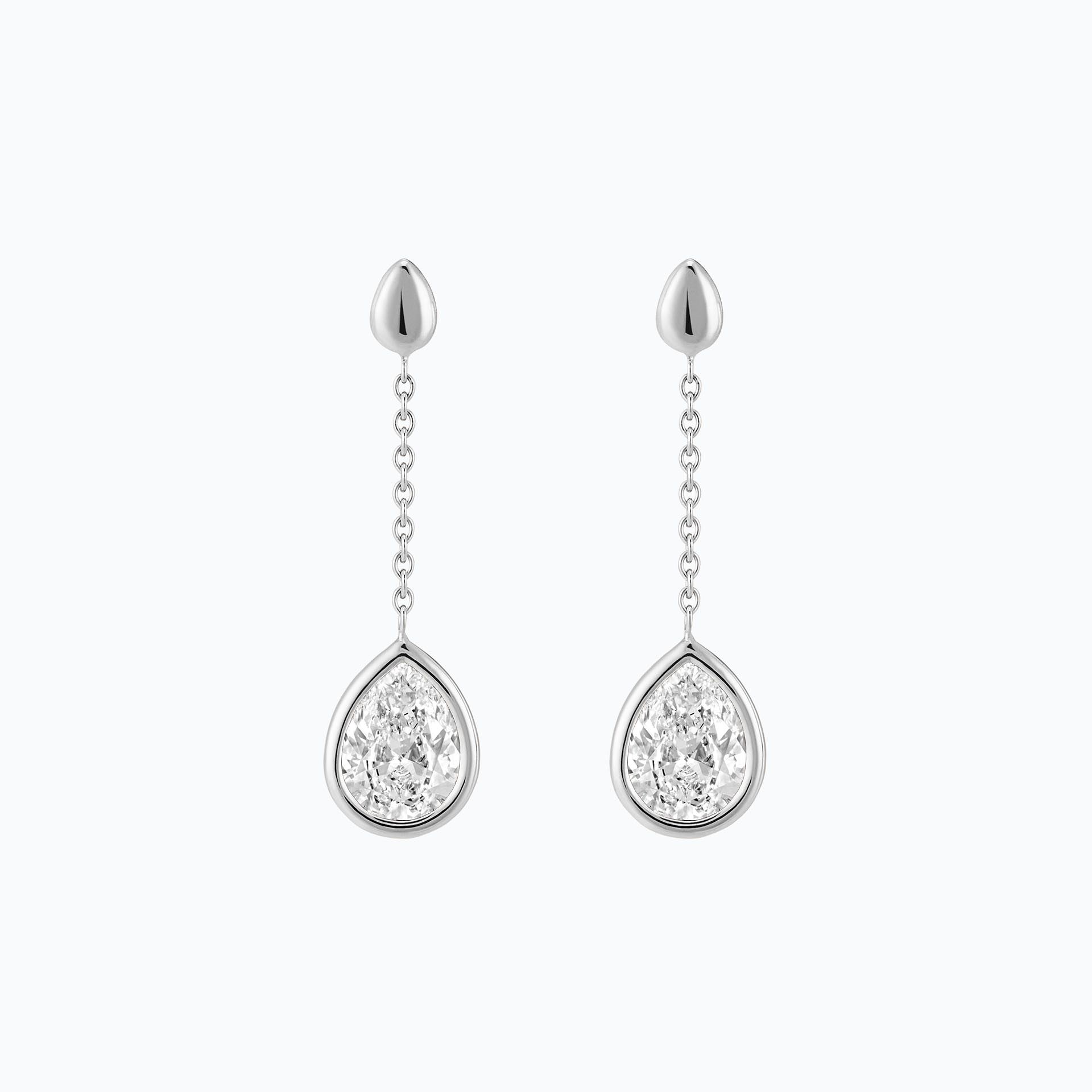 Pendants Dahlia Diamant de Synthèse