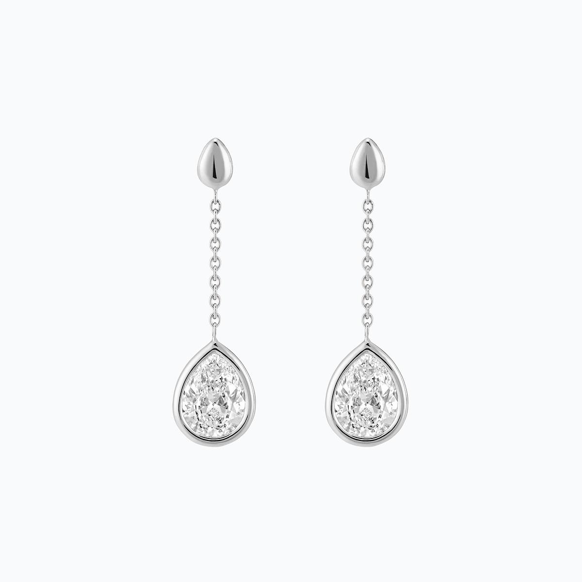 Pendants Dahlia Diamant de Synthèse
