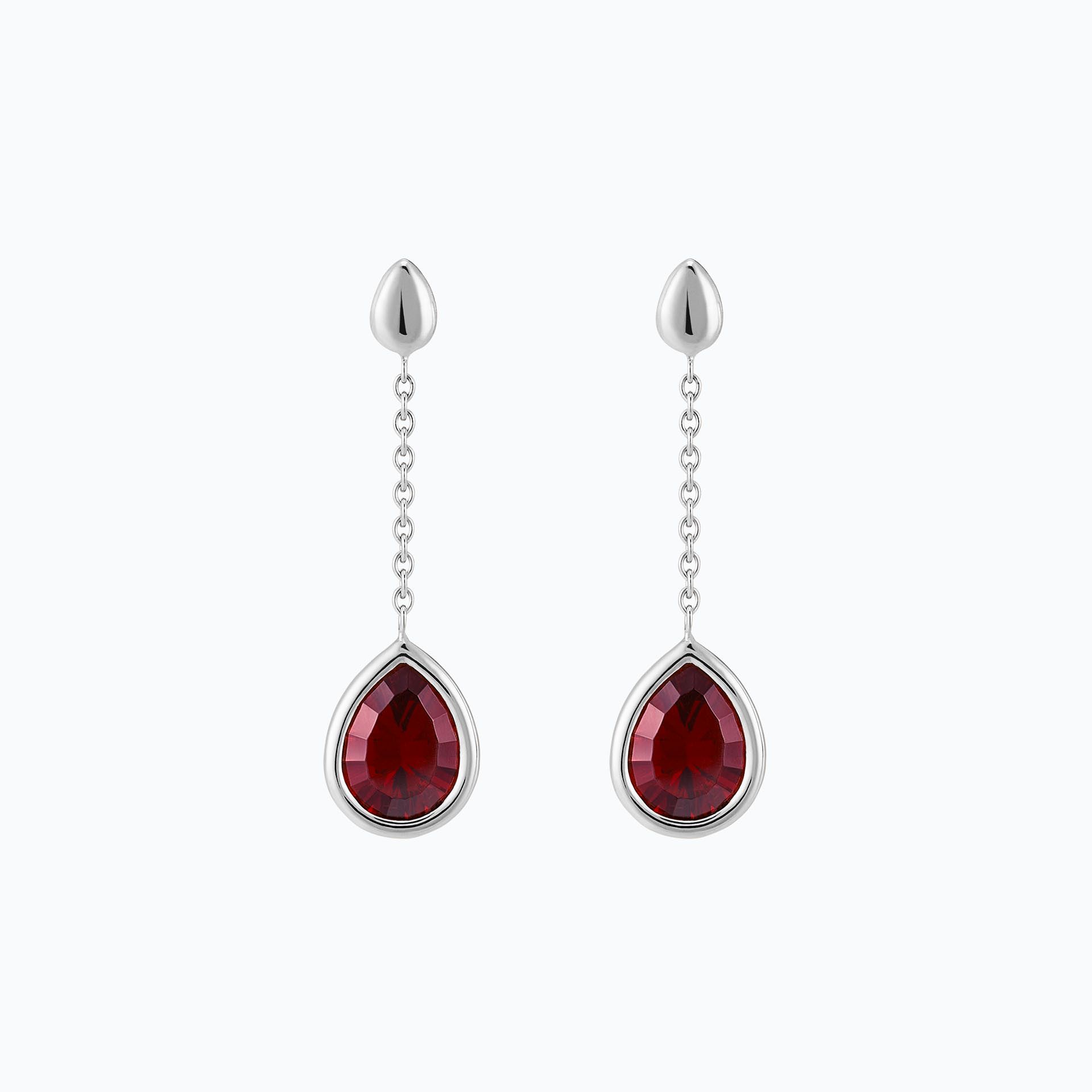 Pendants Dahlia Rubis