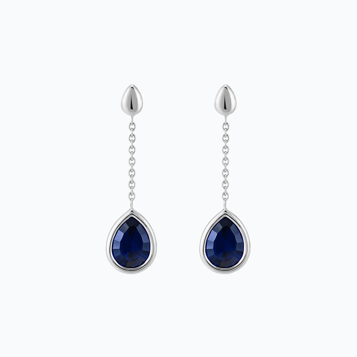 Pendants Dahlia Saphir