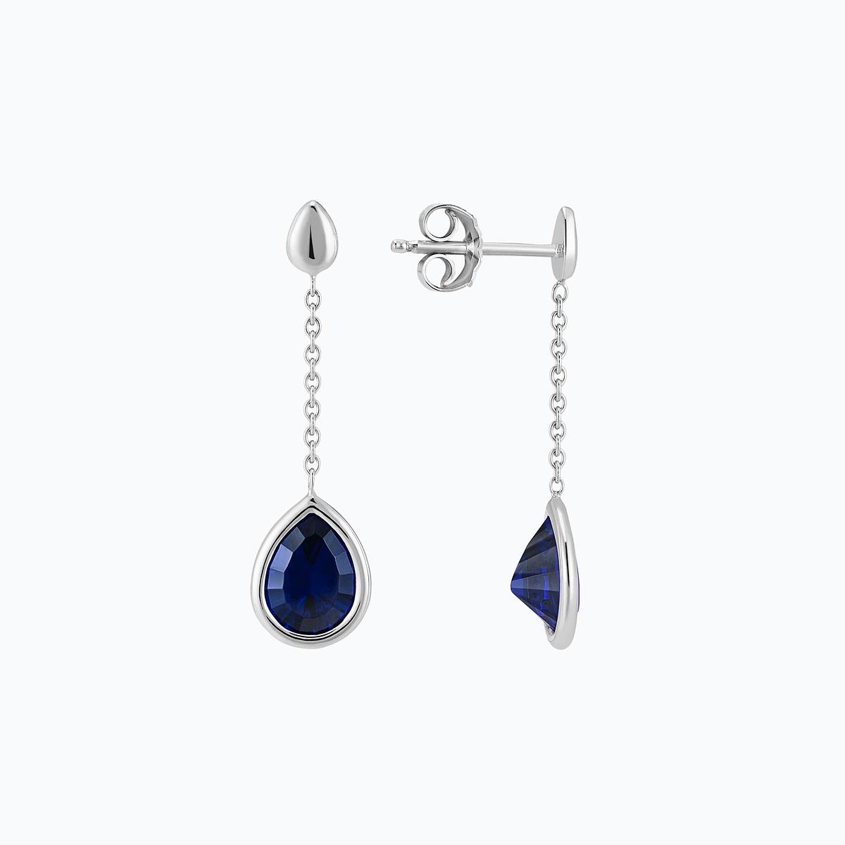 Pendants Dahlia Saphir