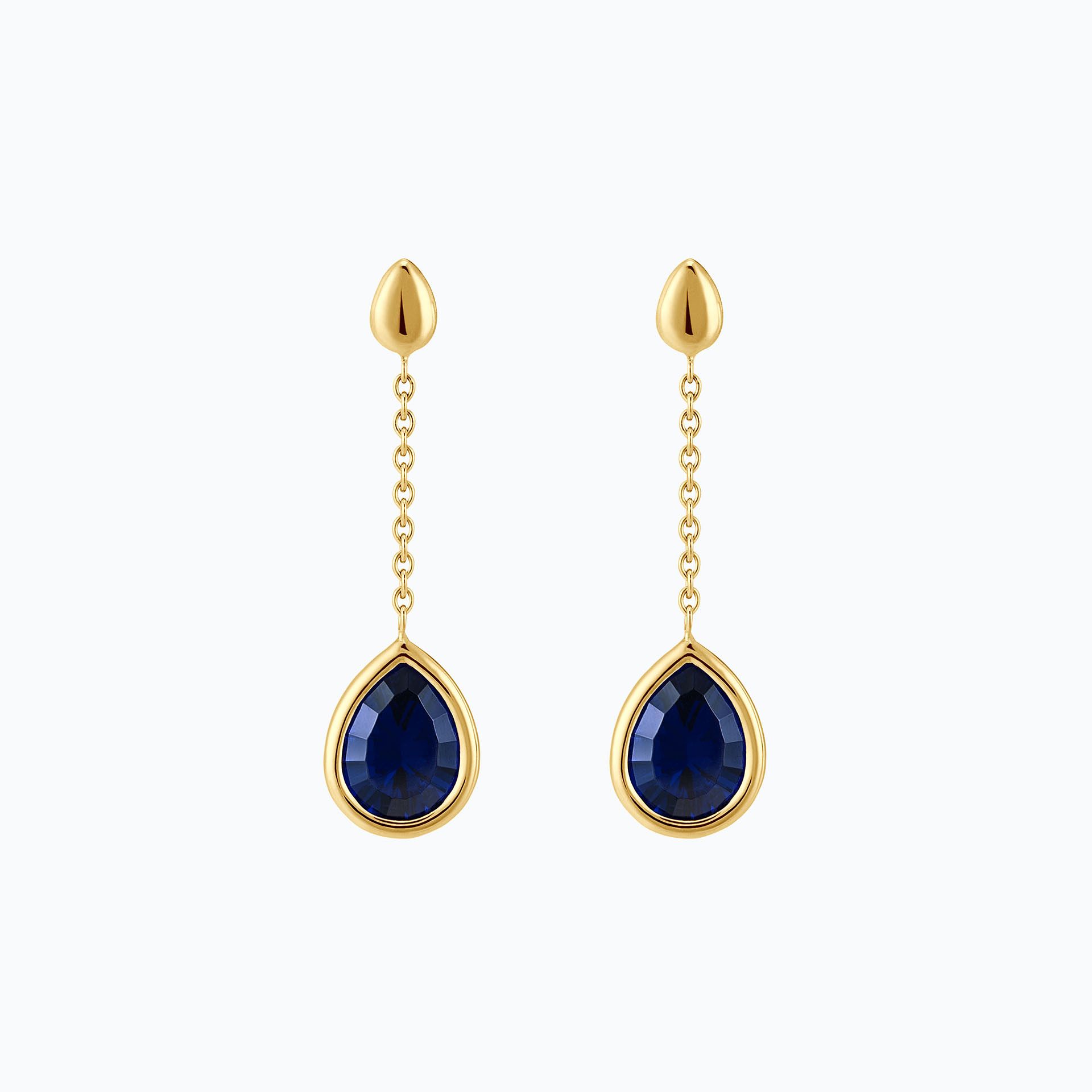 Pendants Dahlia Saphir