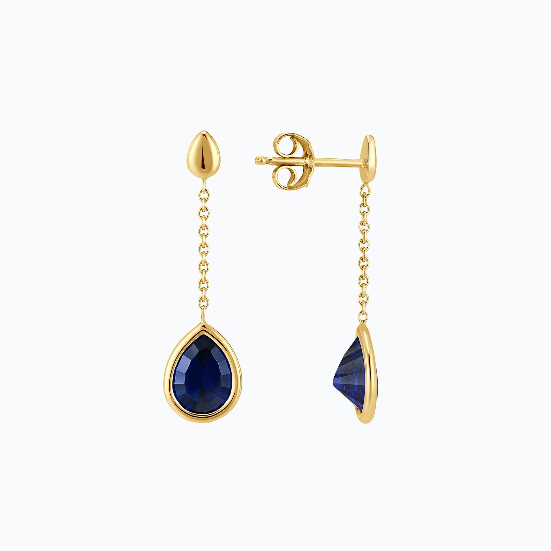 Pendants Dahlia Saphir