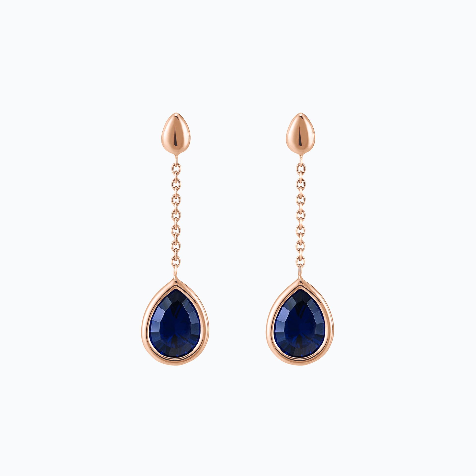 Pendants Dahlia Saphir