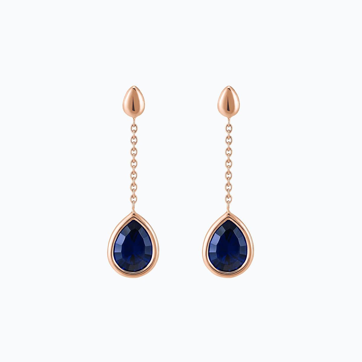 Pendants Dahlia Saphir