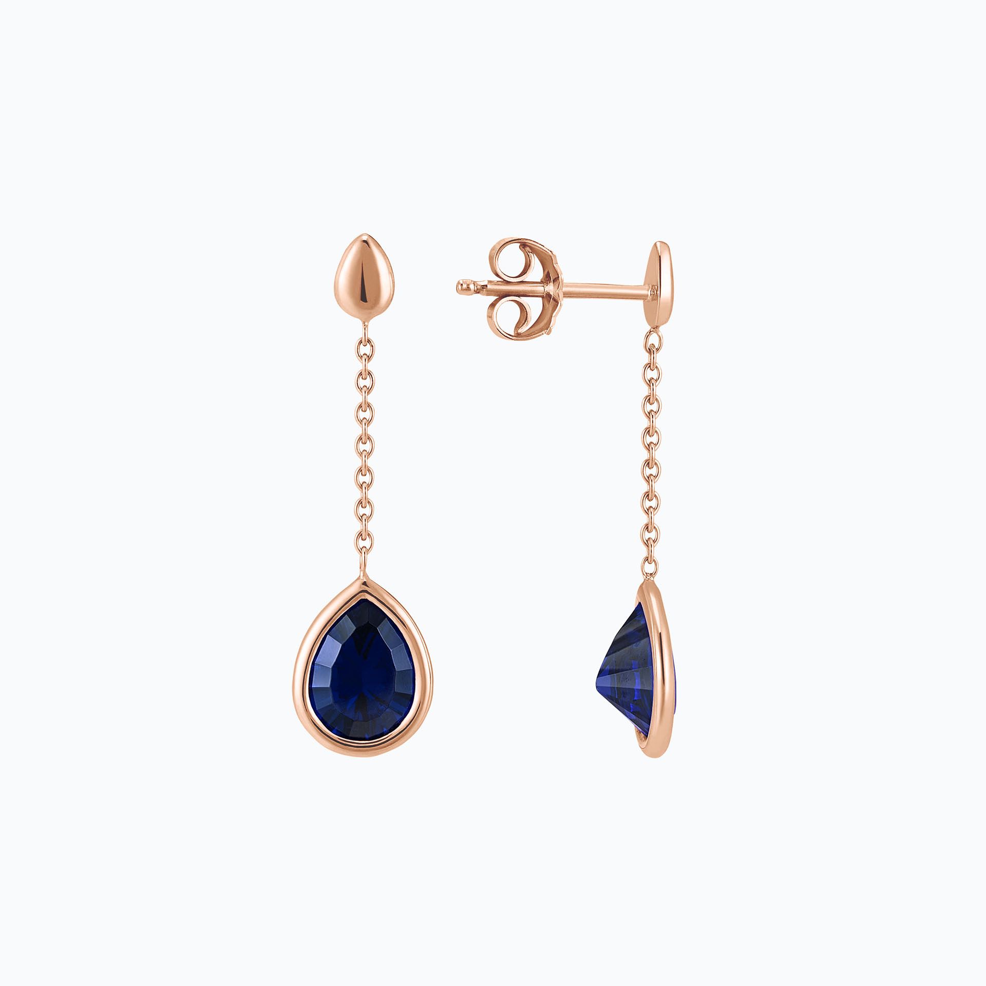 Pendants Dahlia Saphir