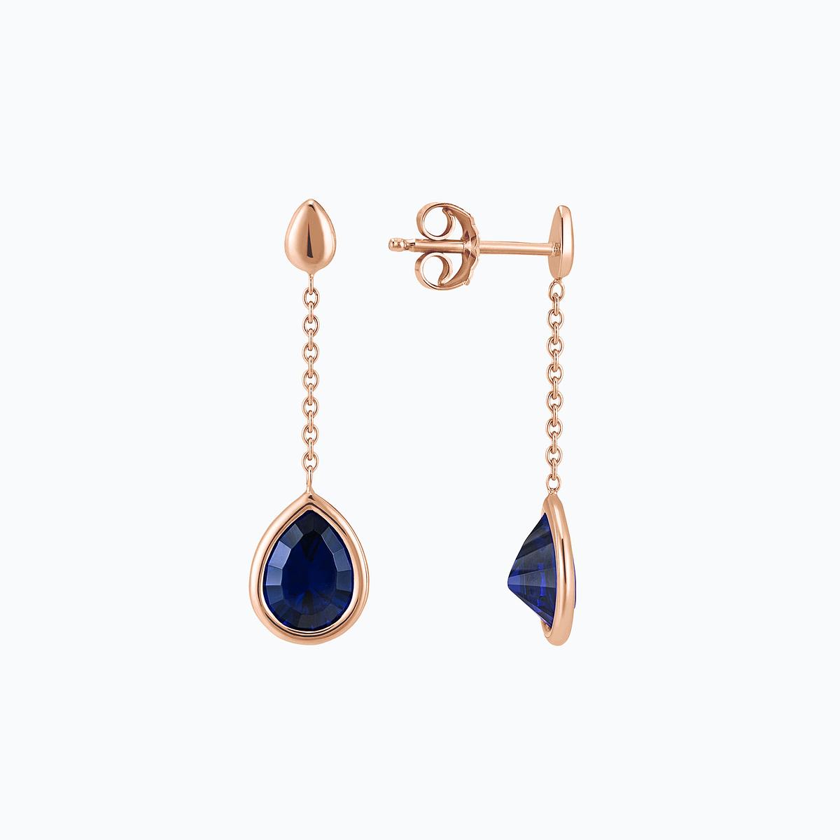 Pendants Dahlia Saphir