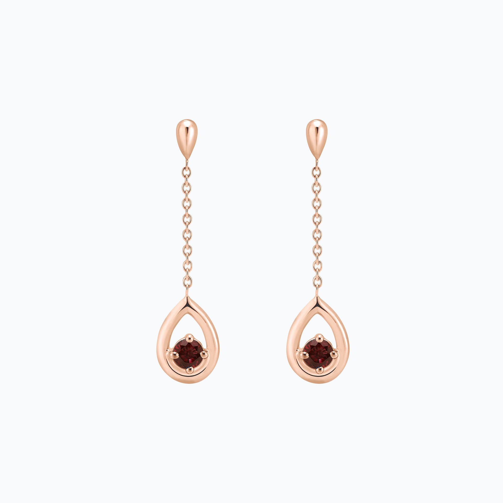 Pendants Jasmin Grenat