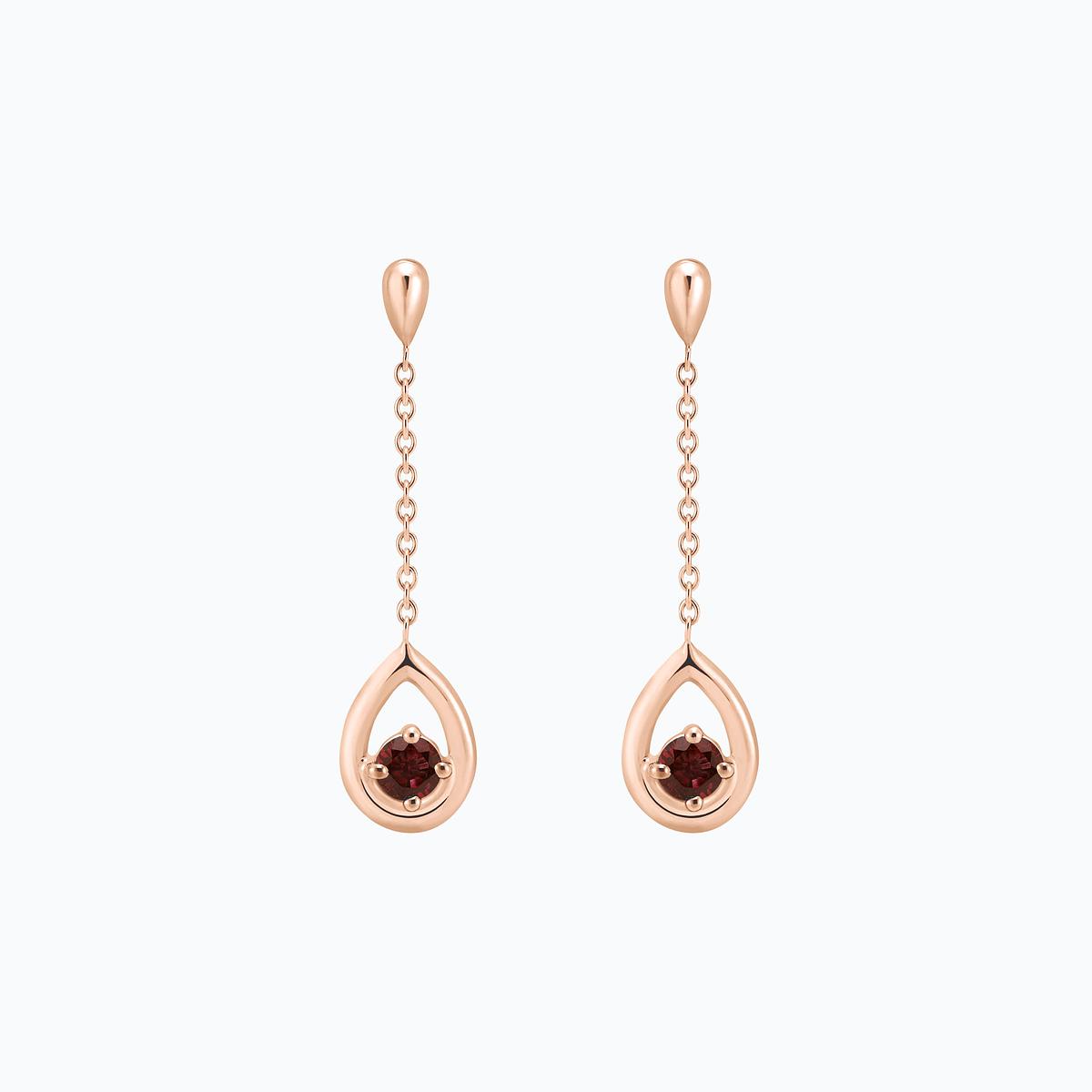 Pendants Jasmin Grenat