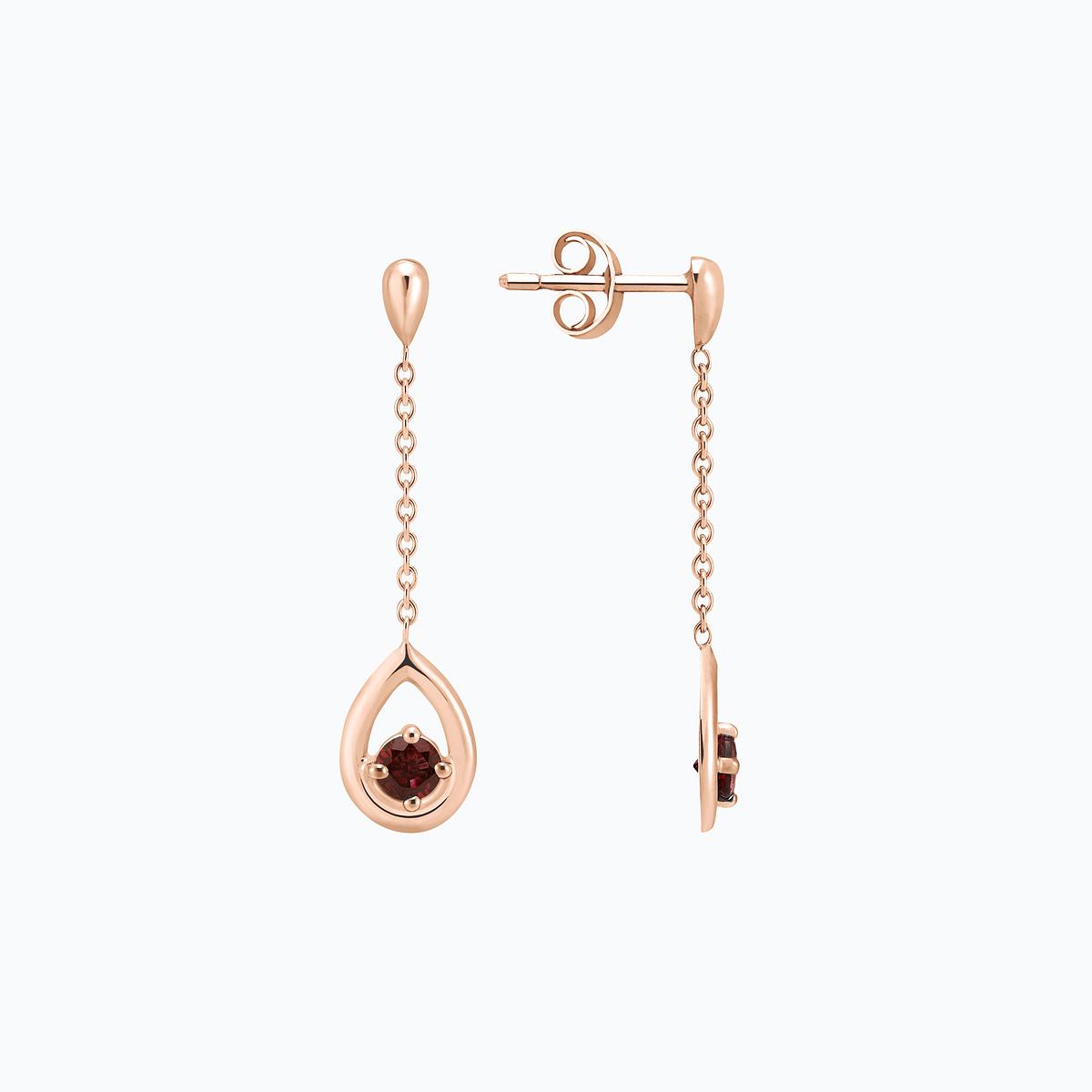 Pendants Jasmin Grenat