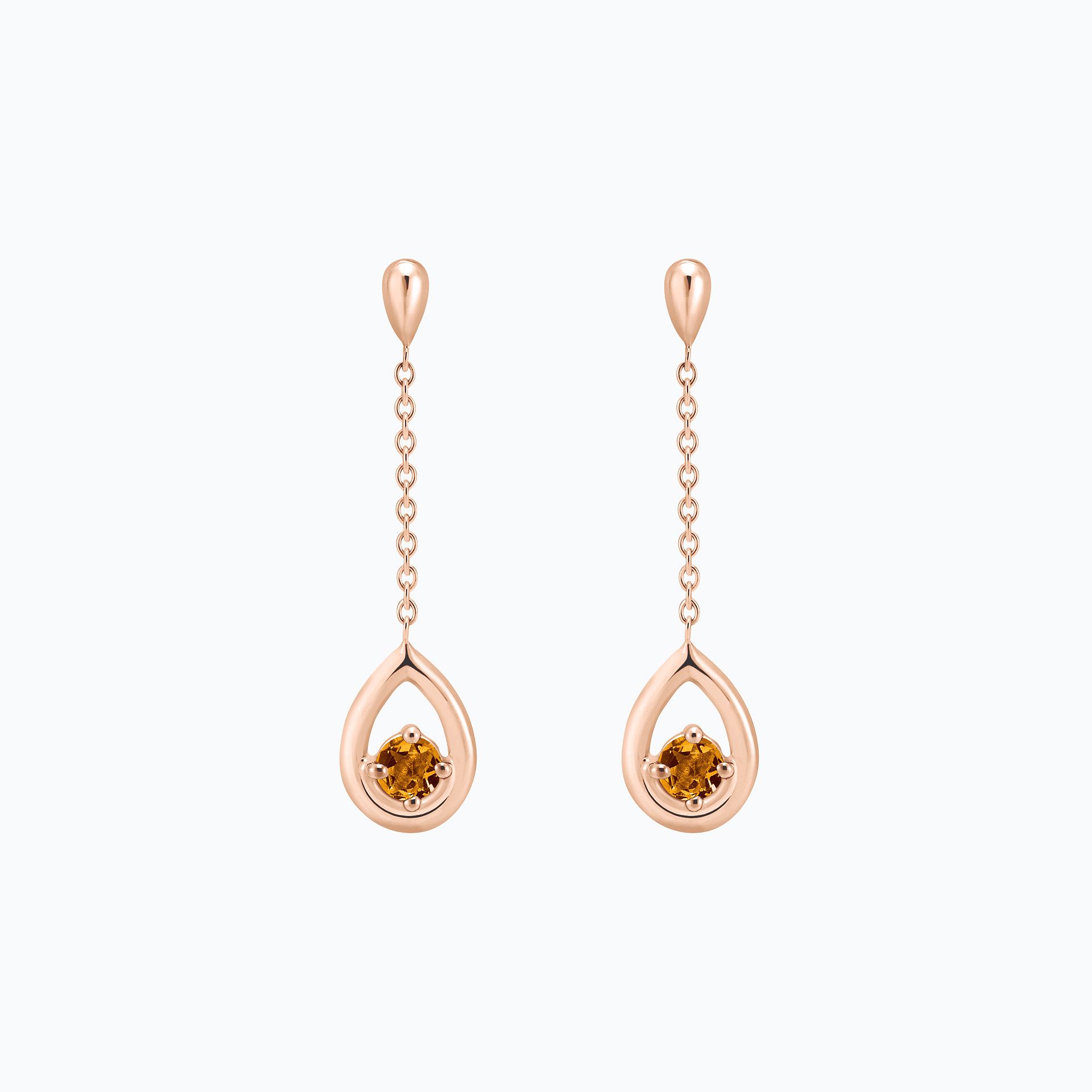 Pendants Jasmin Saphir Mandarine