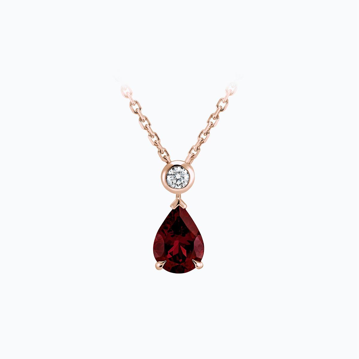 Collier Victoria Grenat