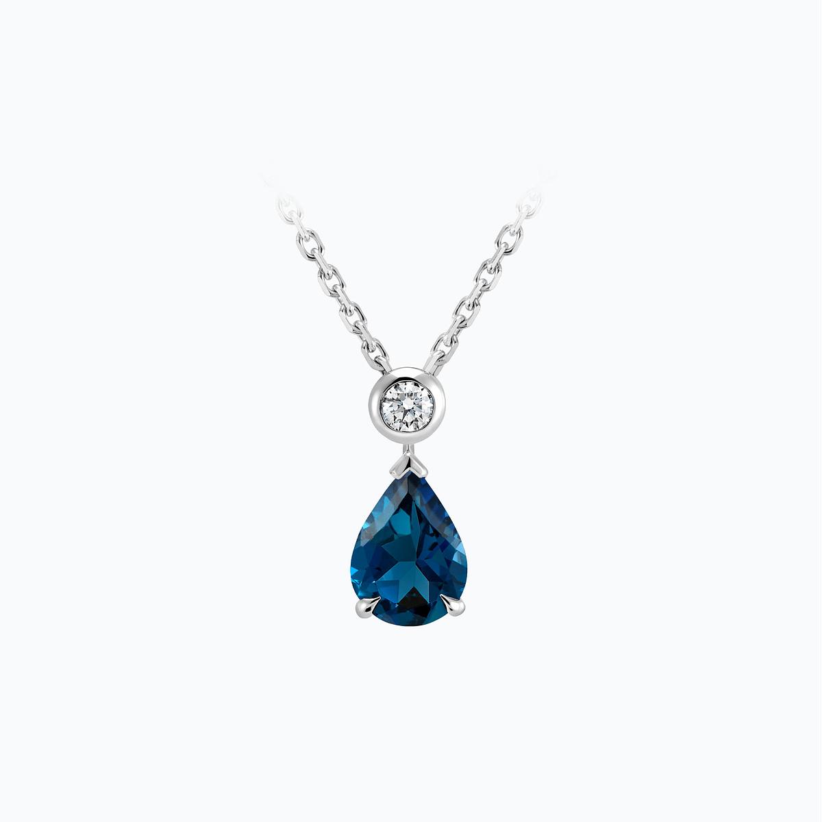 Collier Victoria Topaze Blue London