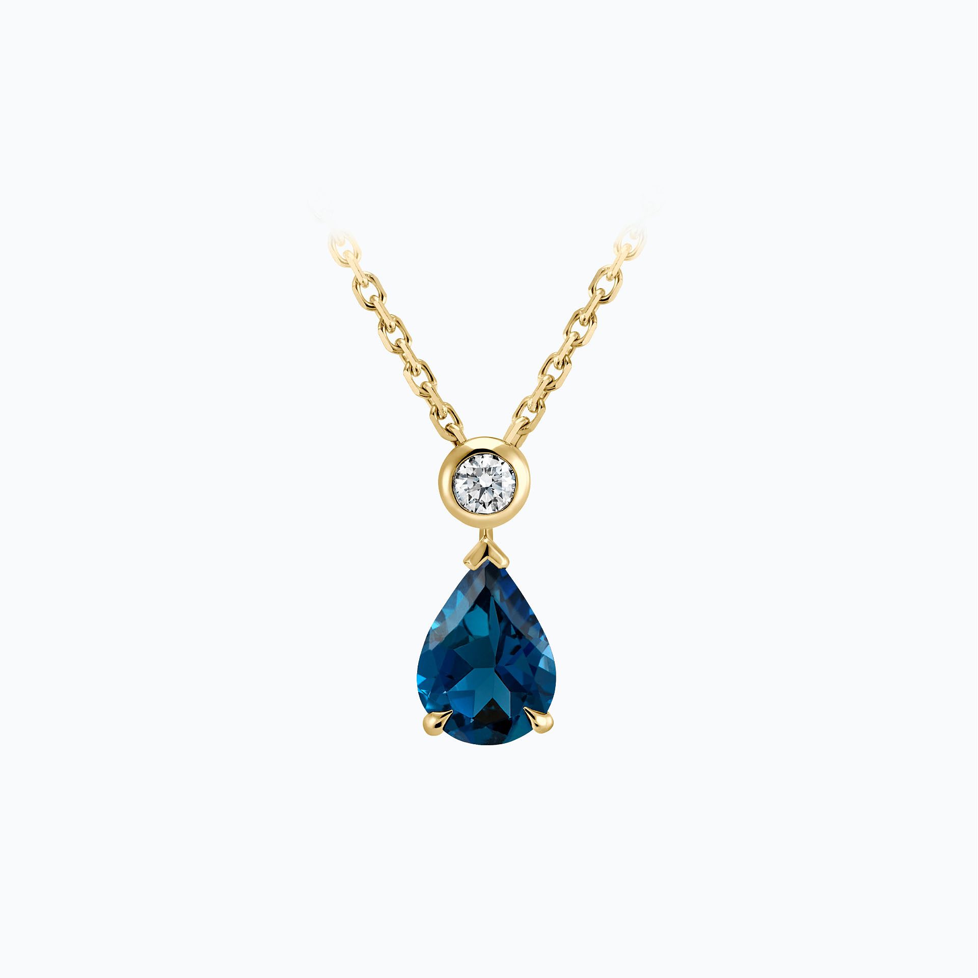 Collier Victoria Topaze Blue London